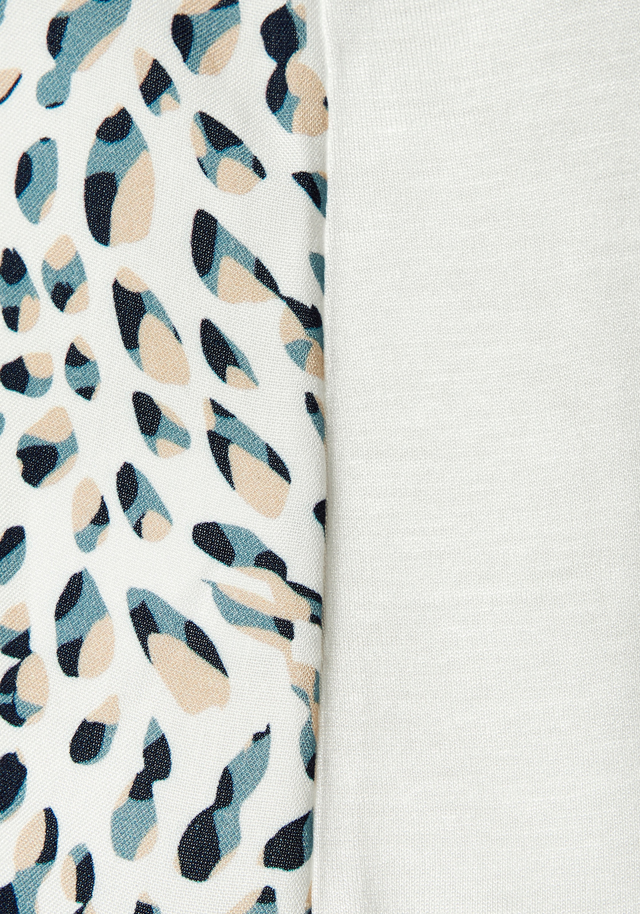 Beachtime T-shirt long aus Materialmix