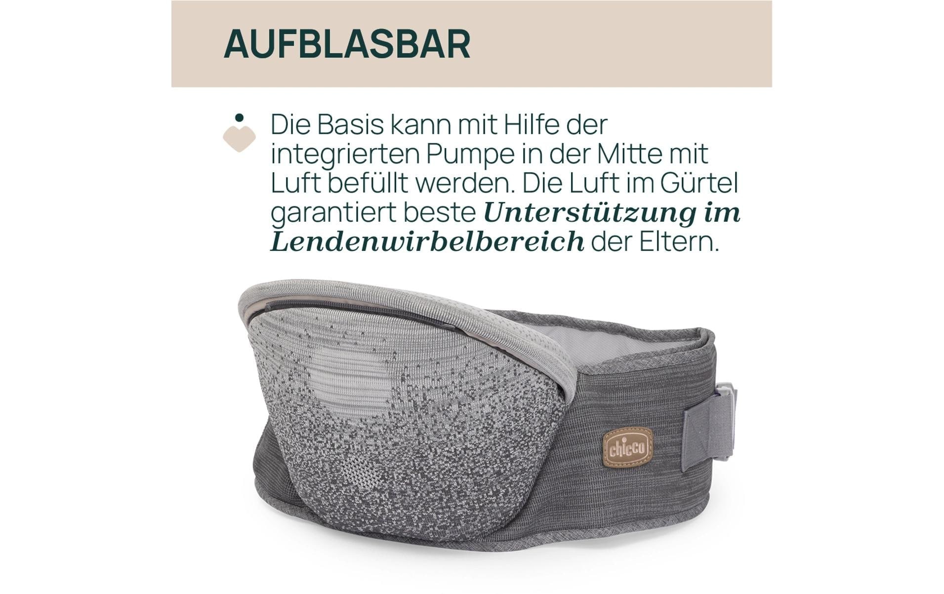 Chicco Babytrage »Airy Hip Fit« Ergonomische Babytrage mit integriertem Hüftsitz