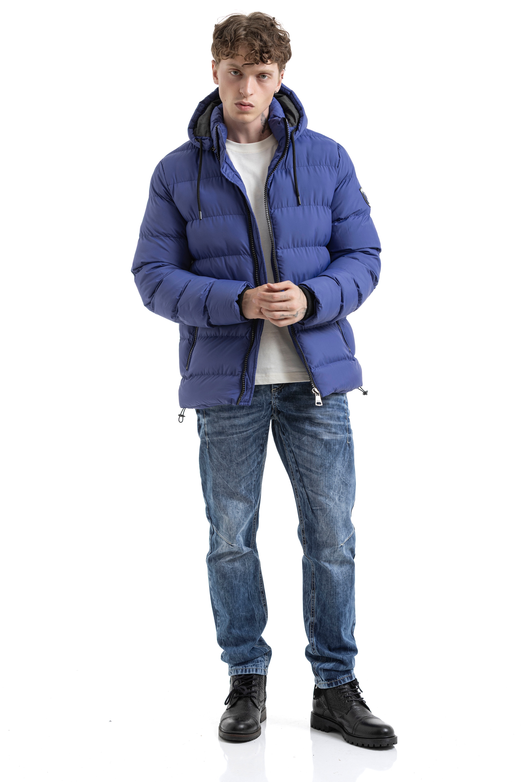 Cipo & Baxx Steppjacke mit Kapuze