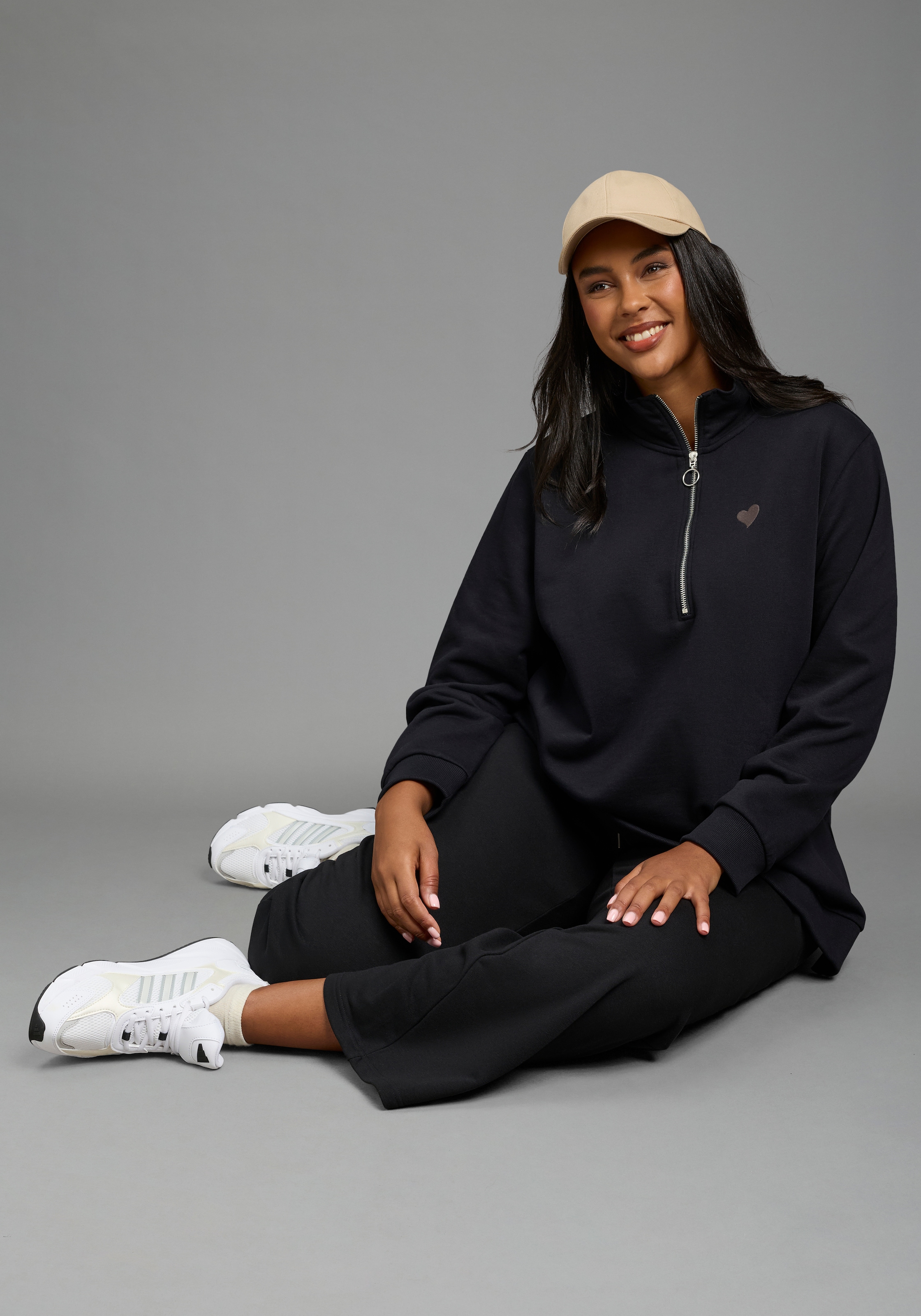Laura Scott CURVE Longsweatshirt »Grosse Grössen«
