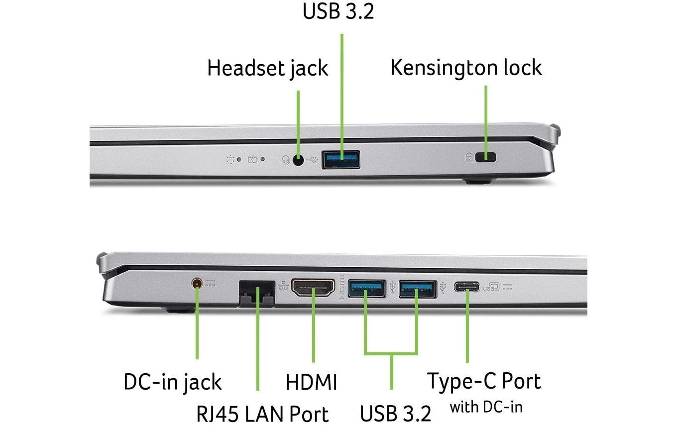 Acer Notebook »Aspire Go 15 (AG15-42P-R66G)« 39,624 cm / 15,6 ″ AMD Ryzen 7 Radeon Graphics 512 GB SSD