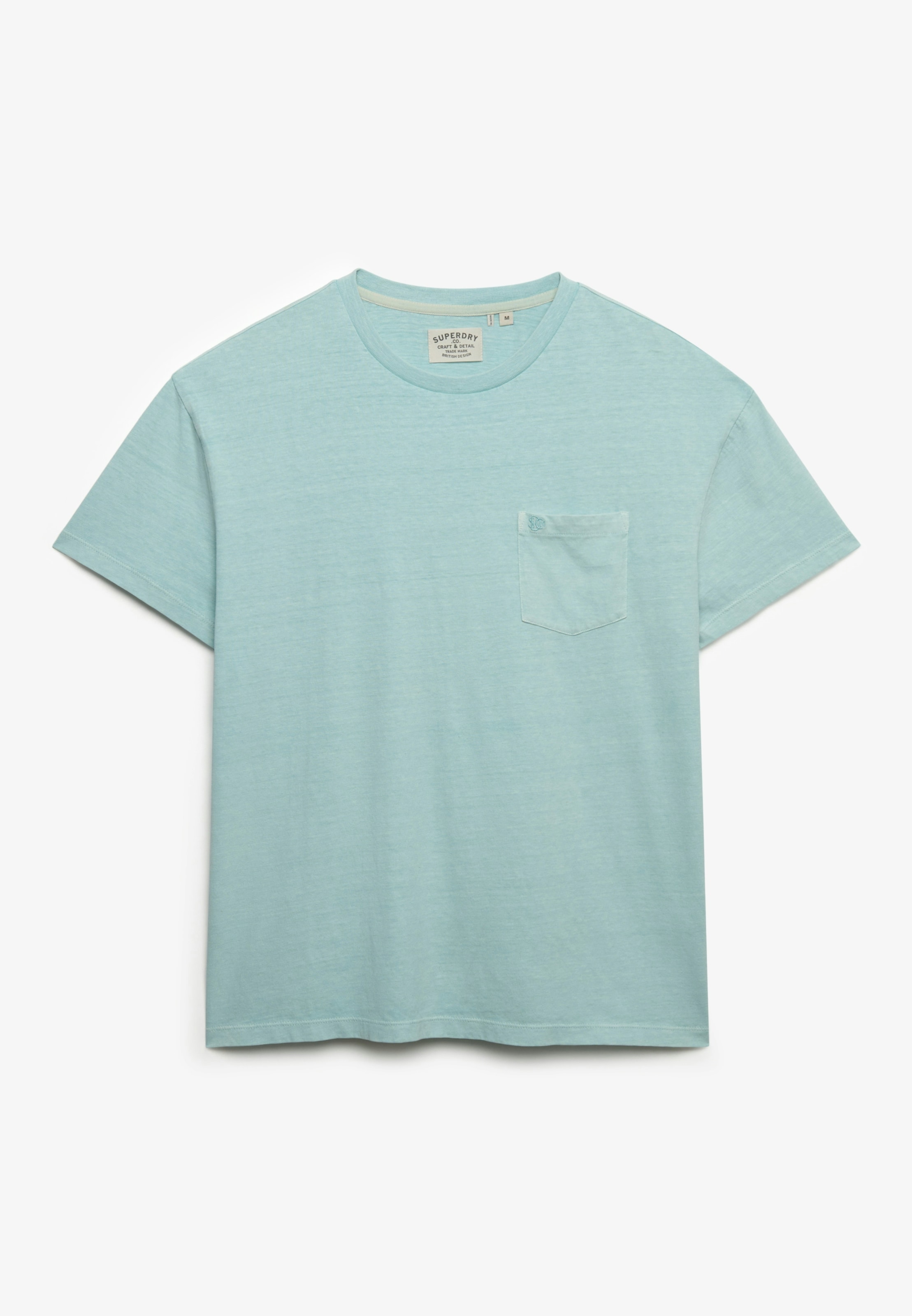 Superdry Shirt à col rond »COTTON CLASSIC LINEN PKT TEE« aus tollem Baumwoll-Leinen-Mischgewebe