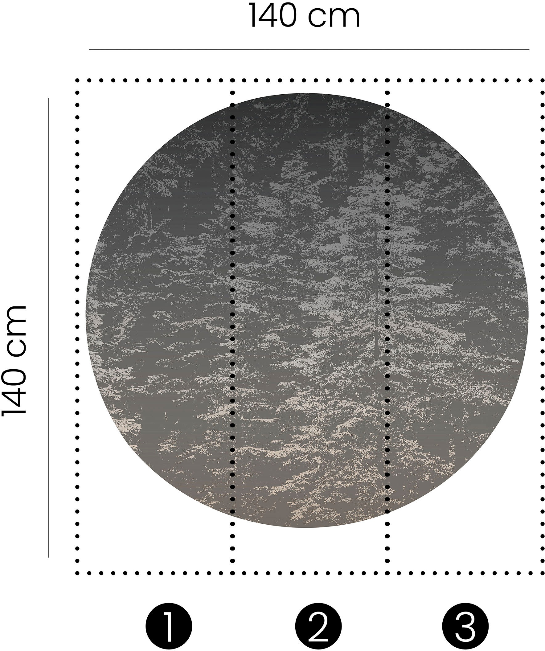 Fashion for walls Papier peint photo »Hazy Pines« Phthalate frei