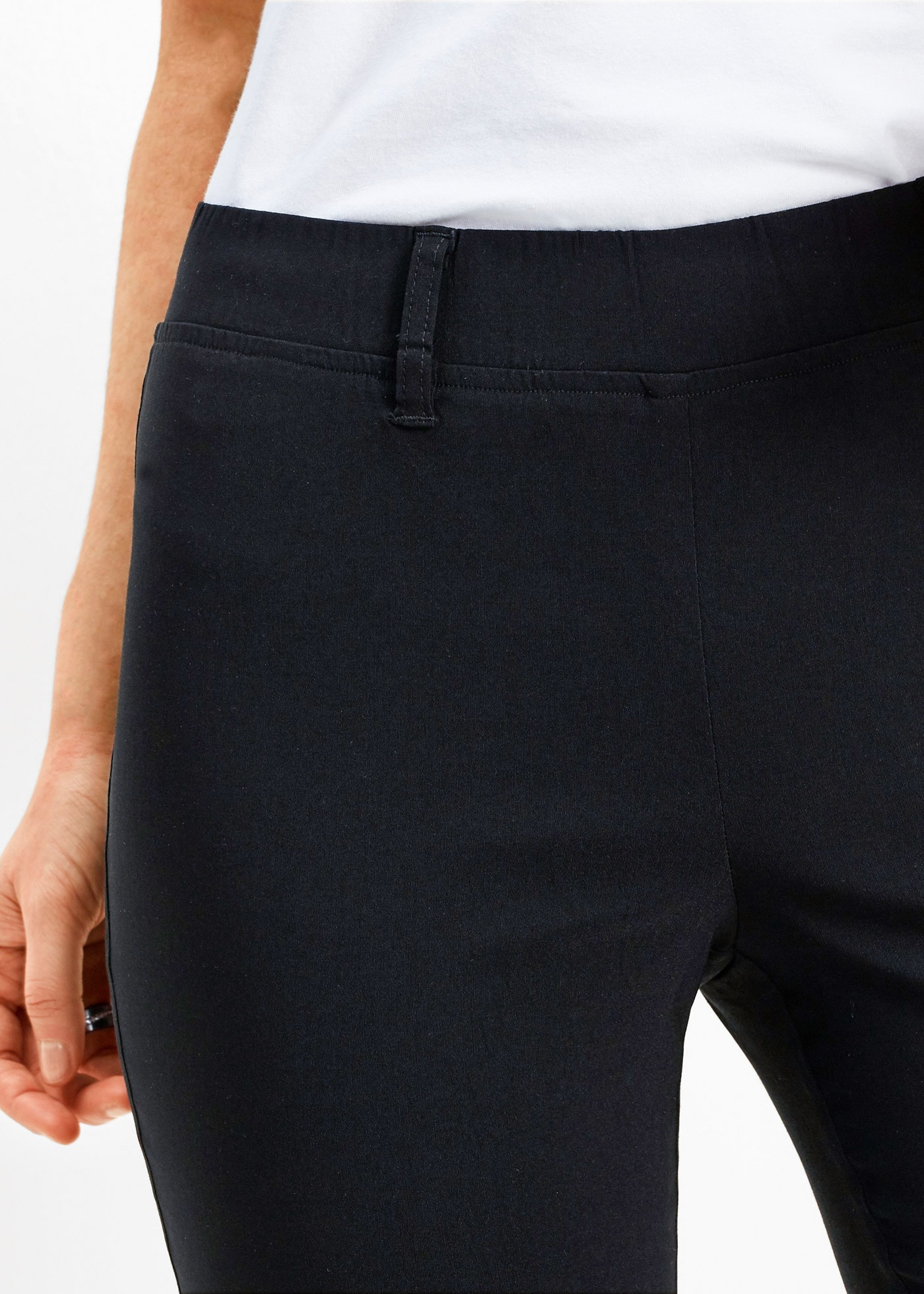 bonprix Pantalon 7/8  aus elastischem Materialmix mit Viskose, slim fit Passform