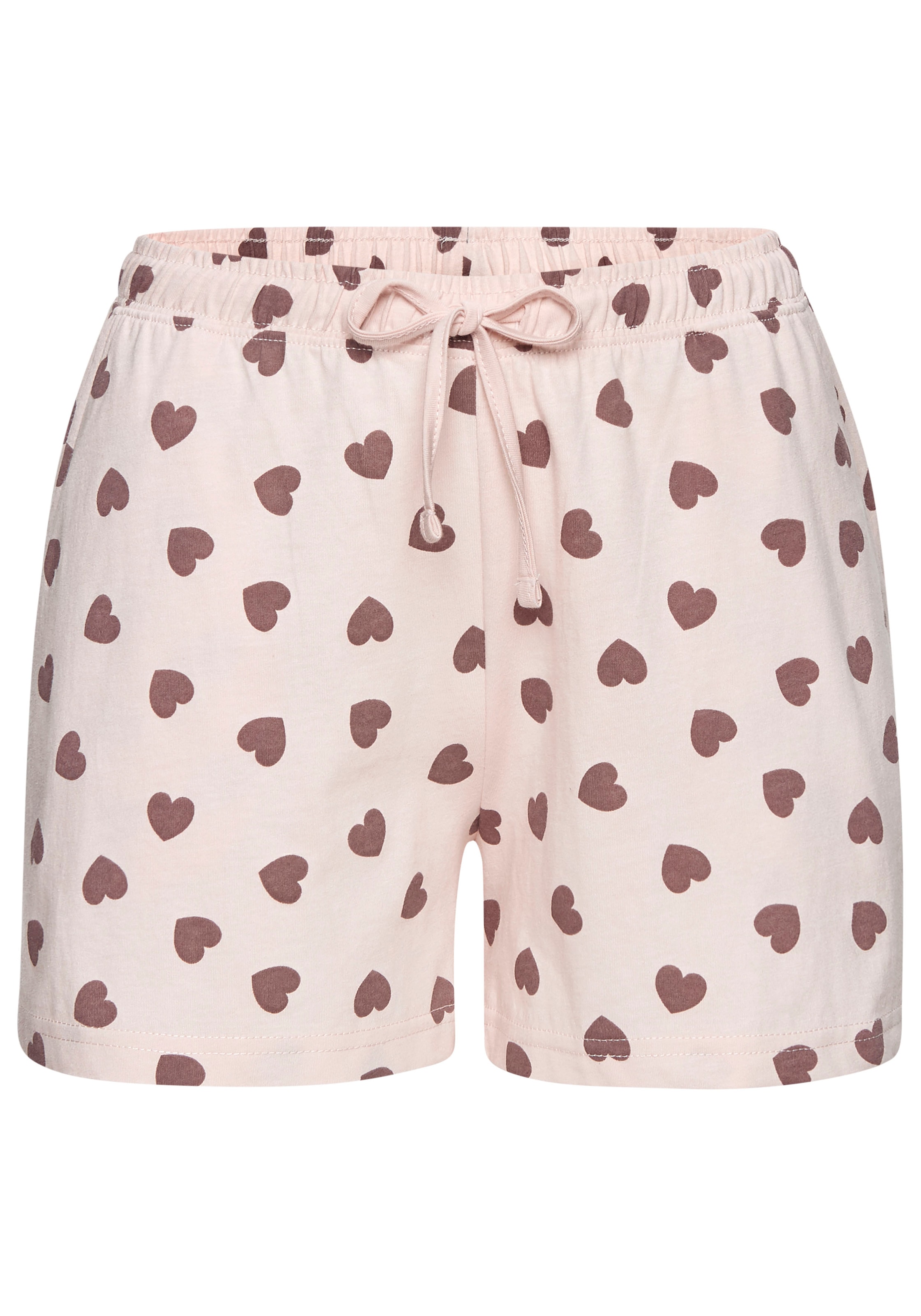 Vivance Dreams Pyjama Spar-Set, 2er Pack, 4 tlg. mit süssem Herzmuster