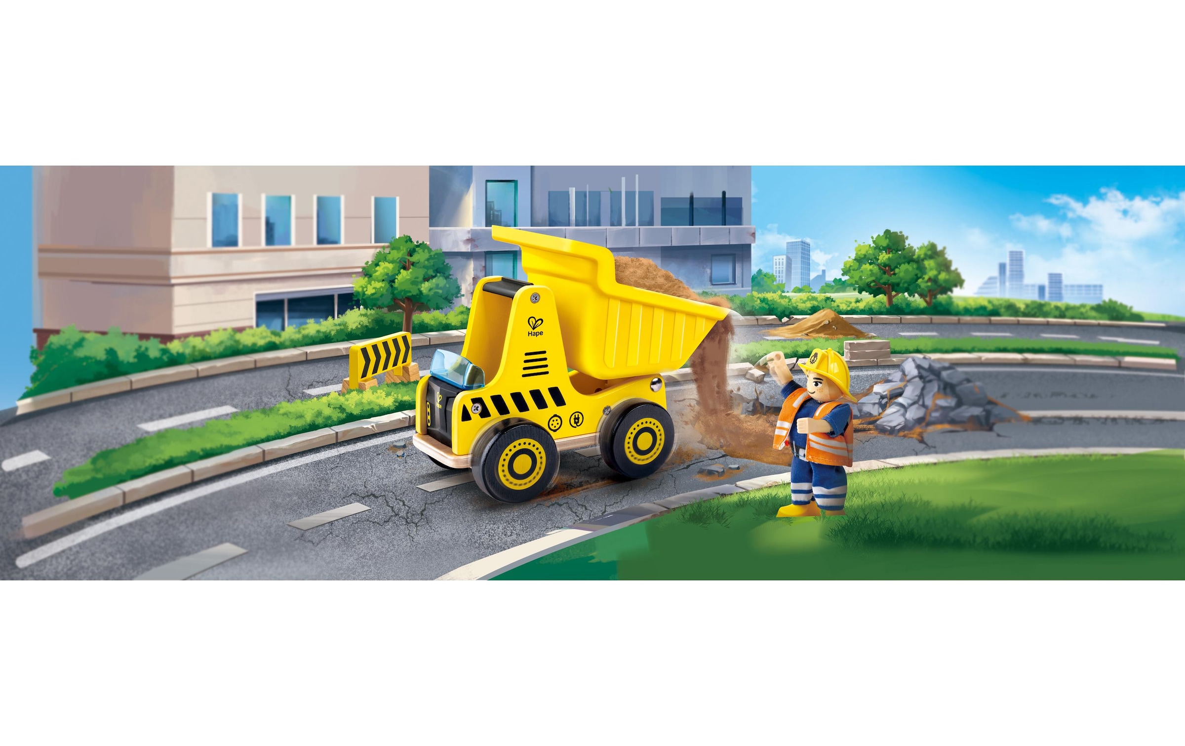 Hape Benne à jouets »Kipplaster«