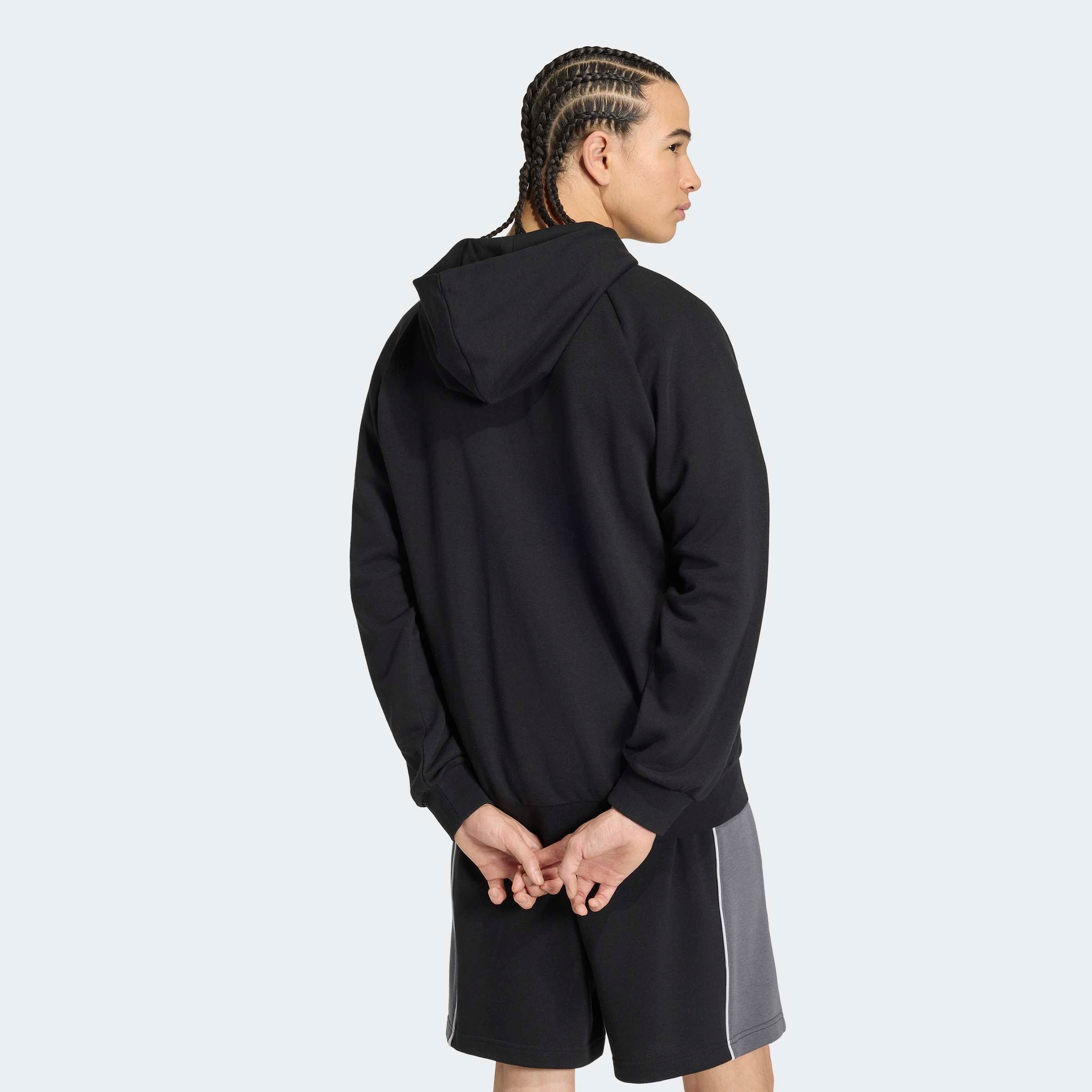 adidas Sportswear Kapuzensweatshirt »SEASONAL ESSENTIALS COLOUR BLOCK FRENCH TERRY FULL-ZIP HOODED TRACK«, mit Reissverschluss, normale Schnittform
