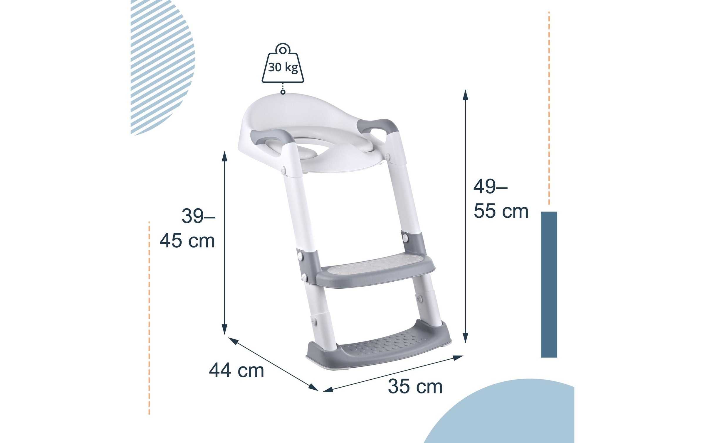 relaxdays Kinder-WC-Sitz »Toilettentrainer mit Treppe«