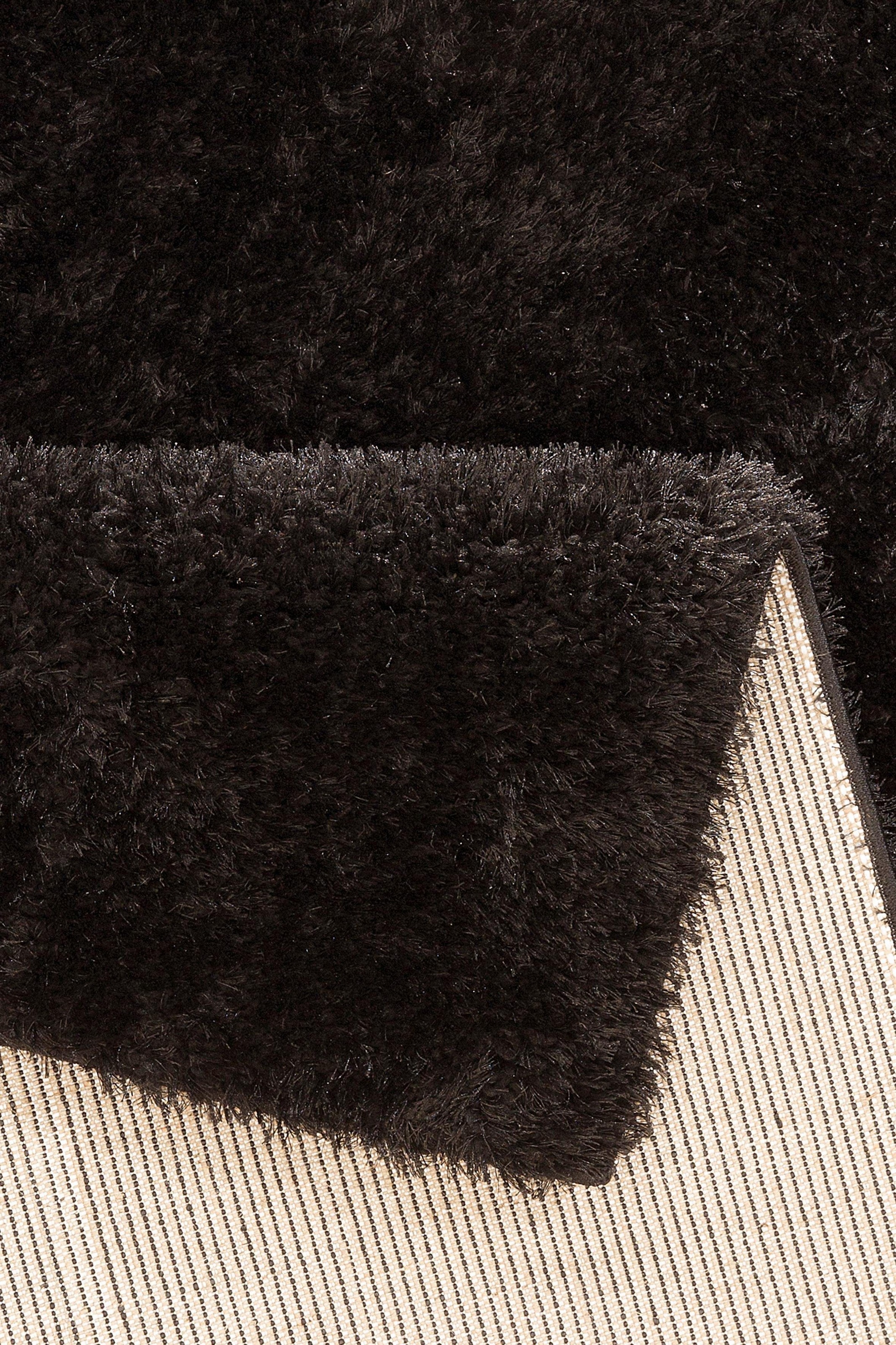 my home Tapis de sol à poils longs »Malin« Rectangulaire 43 mm Höhe Uni-Farben, leicht glänzend, besonders flauschig durch Mikrofaser