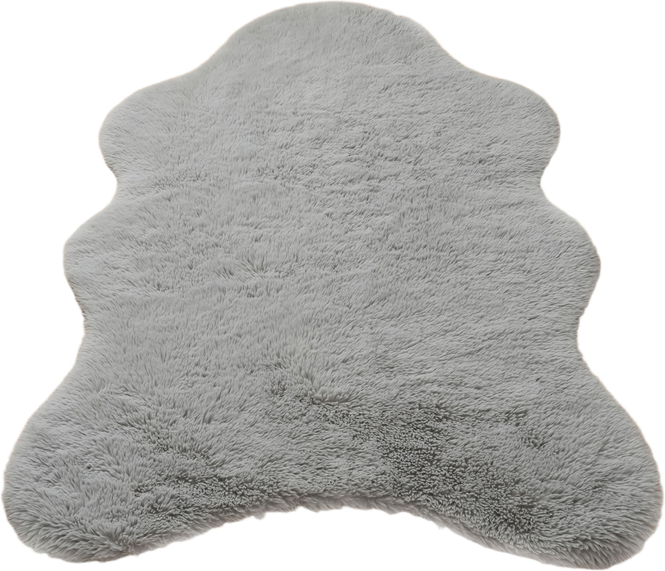 GOODproduct Hochflor-Teppich »Mollin, Fellform, leichter Glanz« rechteckig 30 mm Höhe Kunstfell, Fellimitat, waschbar, flauschig, weich, Wohnzimmer