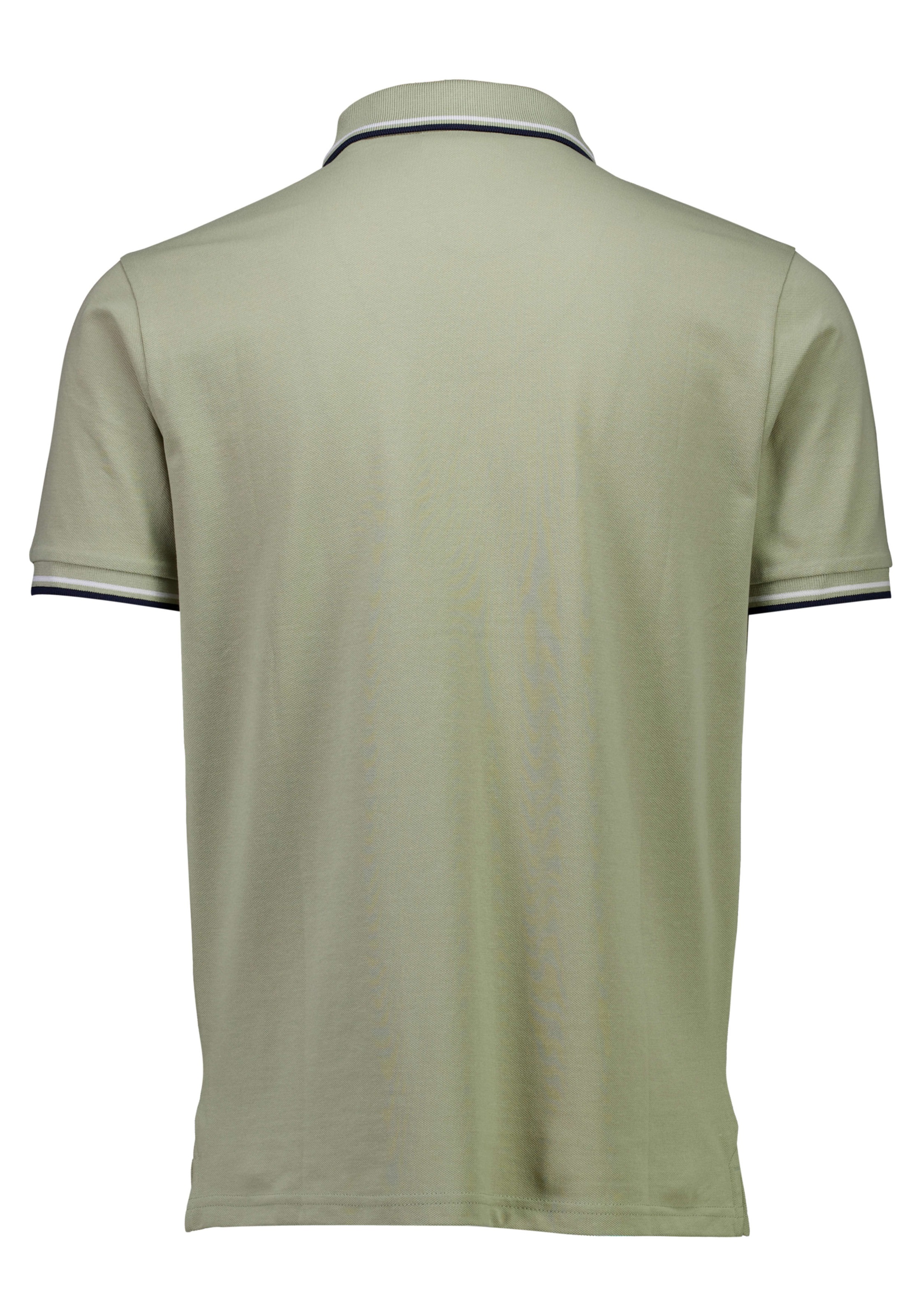 LINDBERGH Polo mit Logo-Stickerei und abgesetzten Bündchen