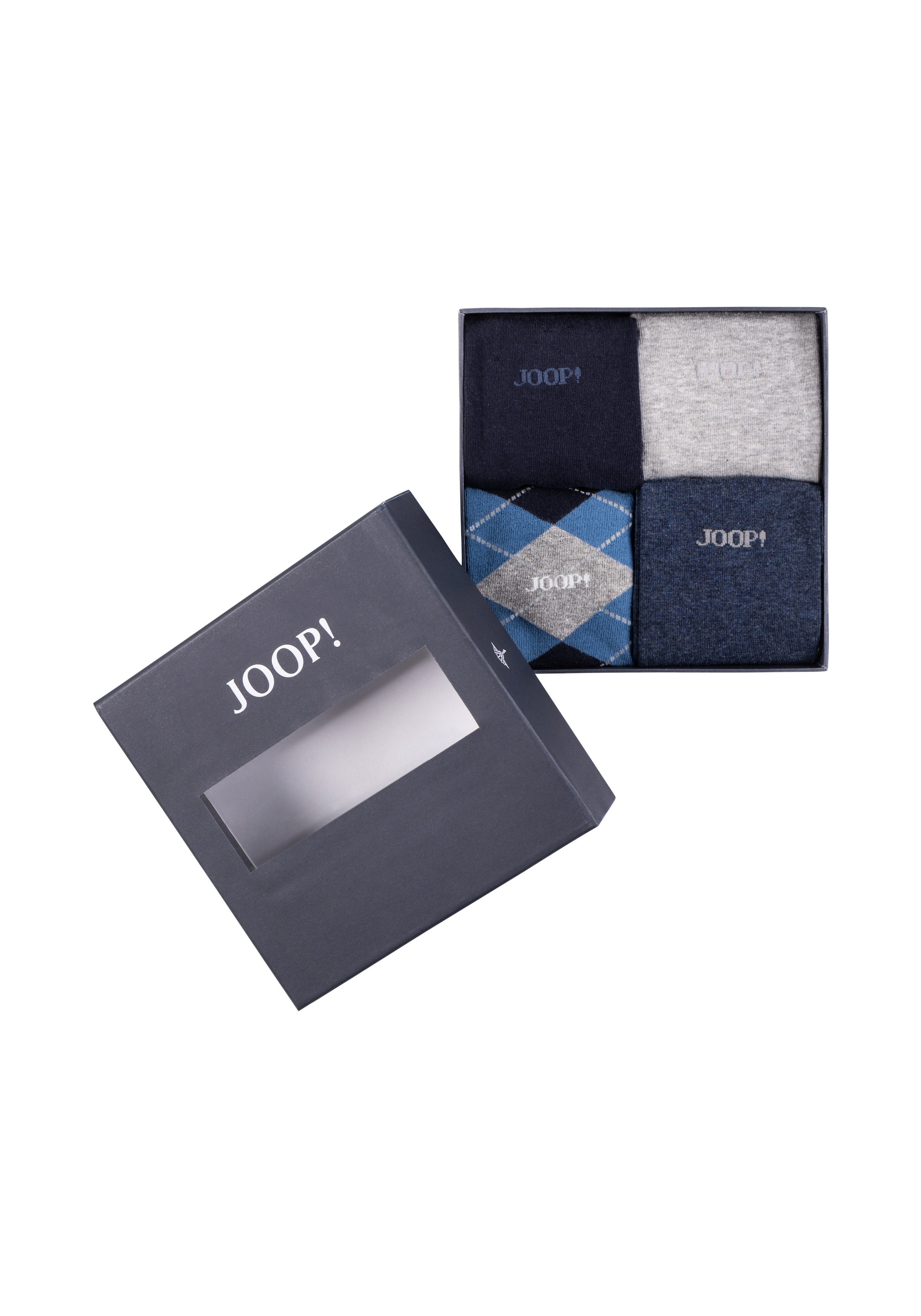 JOOP! Chaussettes »premium essentials« 4 Paar, 4 Couple tlg. mit elastischem Bund