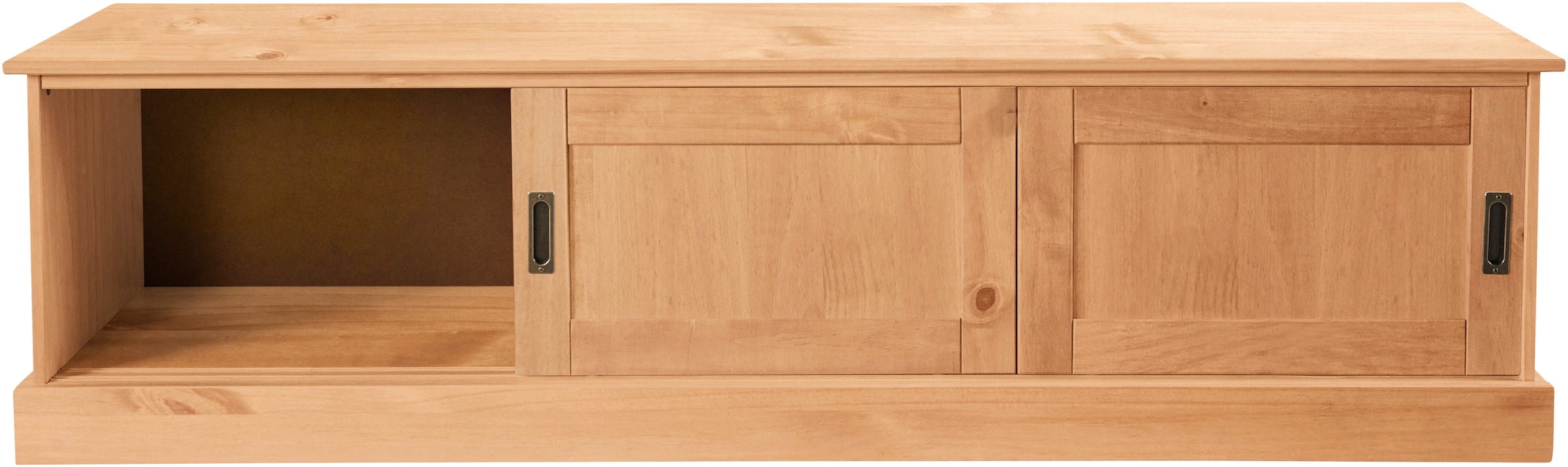 GOODproduct Table basse »Schröder« Kommode mit 3 Schiebetüren, aus massivem Kiefernholz