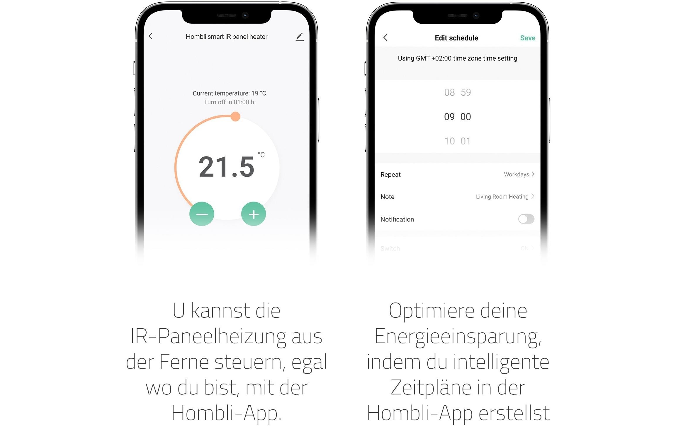 Hombli Chauffage infrarouge »Smartes Infrarot Heizpanel 350W«