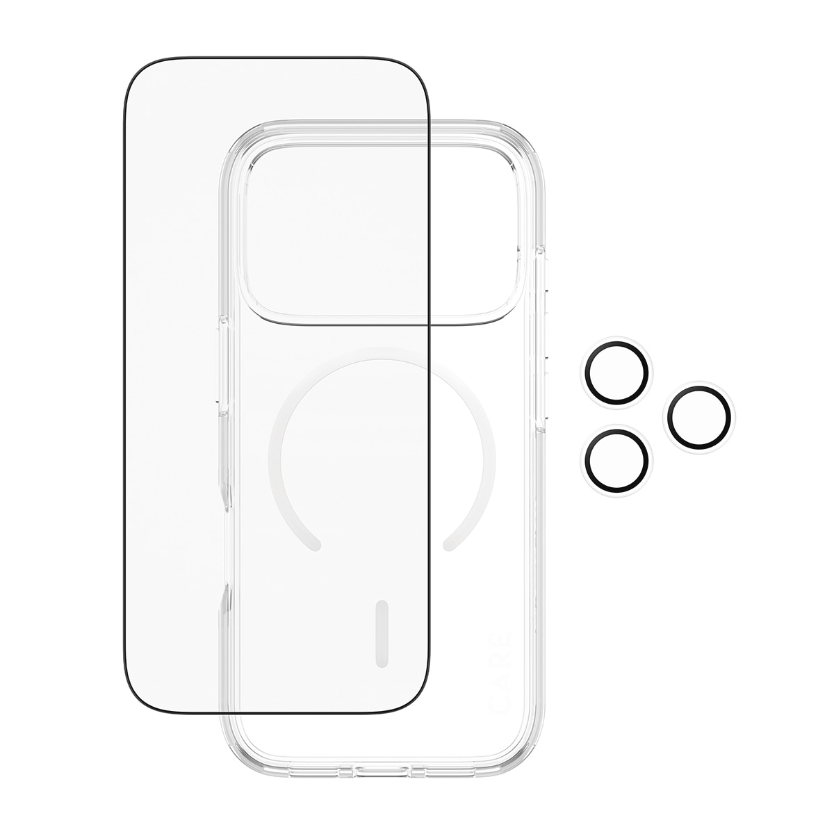 CARE by PanzerGlass Handyhülle »3-in-1 Flagship Explorer Bundle Apple iPhone 17 Pro« Apple iPhone 17 Pro Backcover, Schutzhülle, Handyschutzhülle, Case, Schutzcase, stossfest
