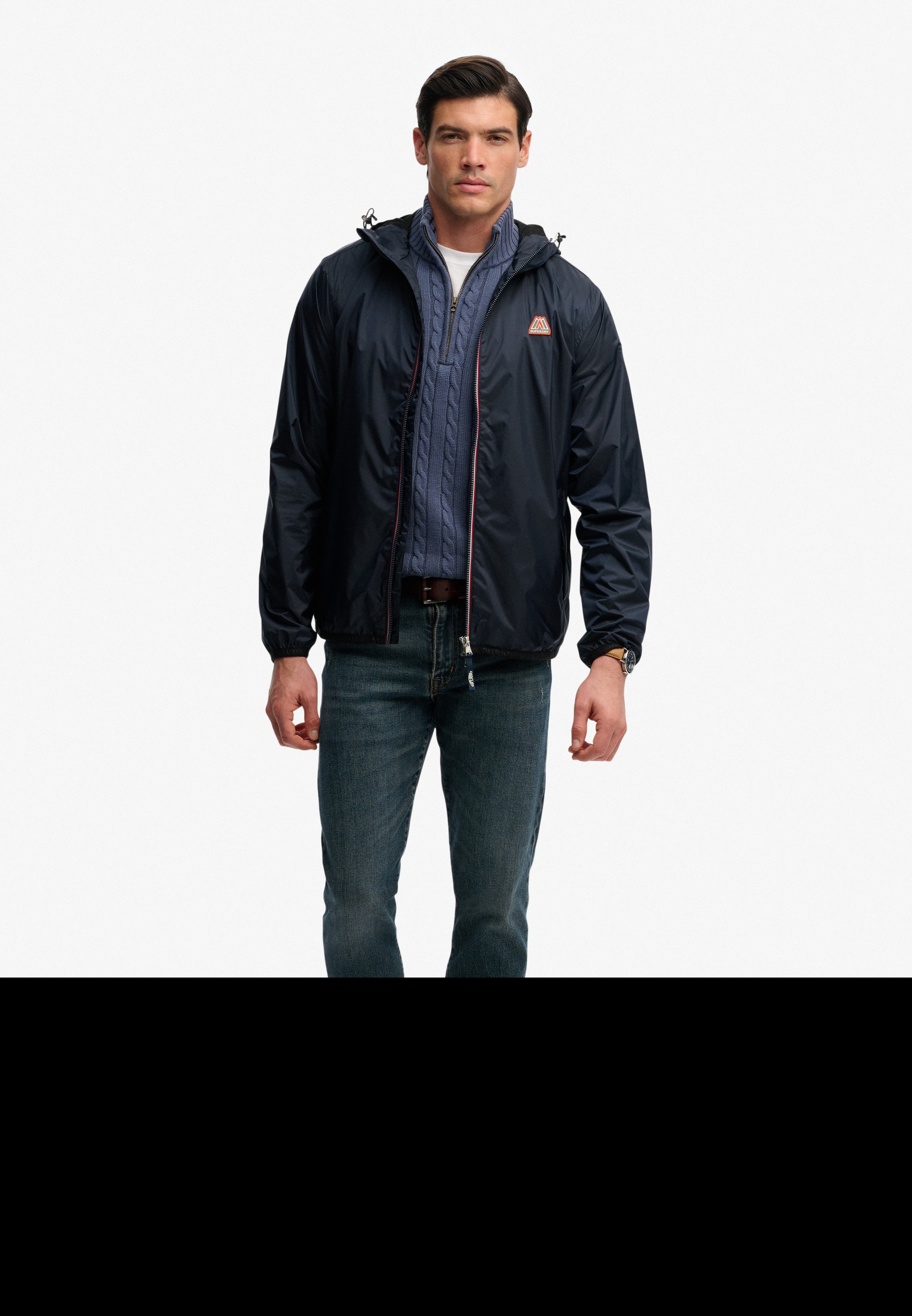 Superdry Coupe-vent »ESSENTIAL TRI WINDBREAKER JKT« mit Kapuze