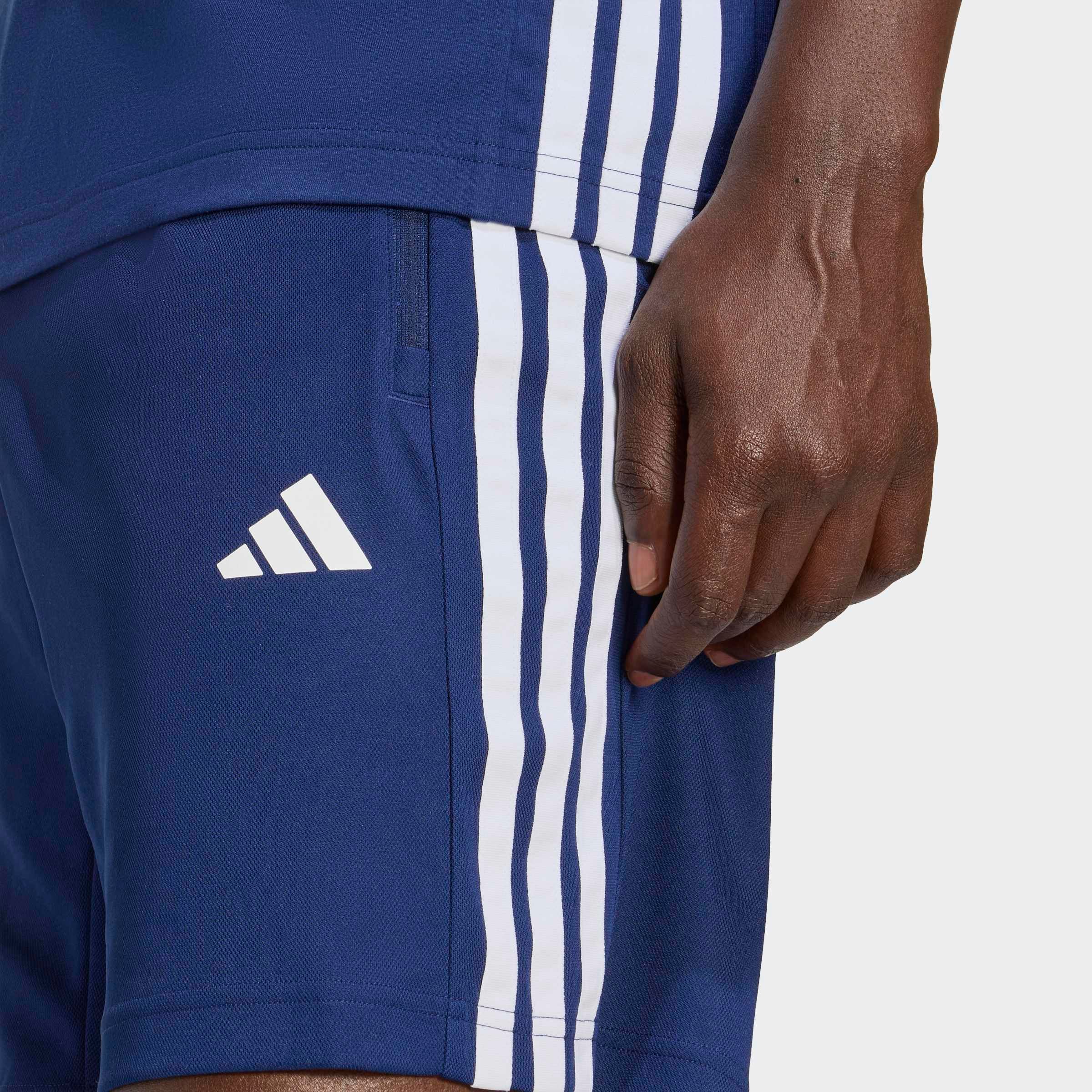 adidas Performance Short »WORKOUT ESSENTIALS BASE 3-STREIFEN PIKEE-, 23 CM«  style sportif, pour activités sportives, en polyester