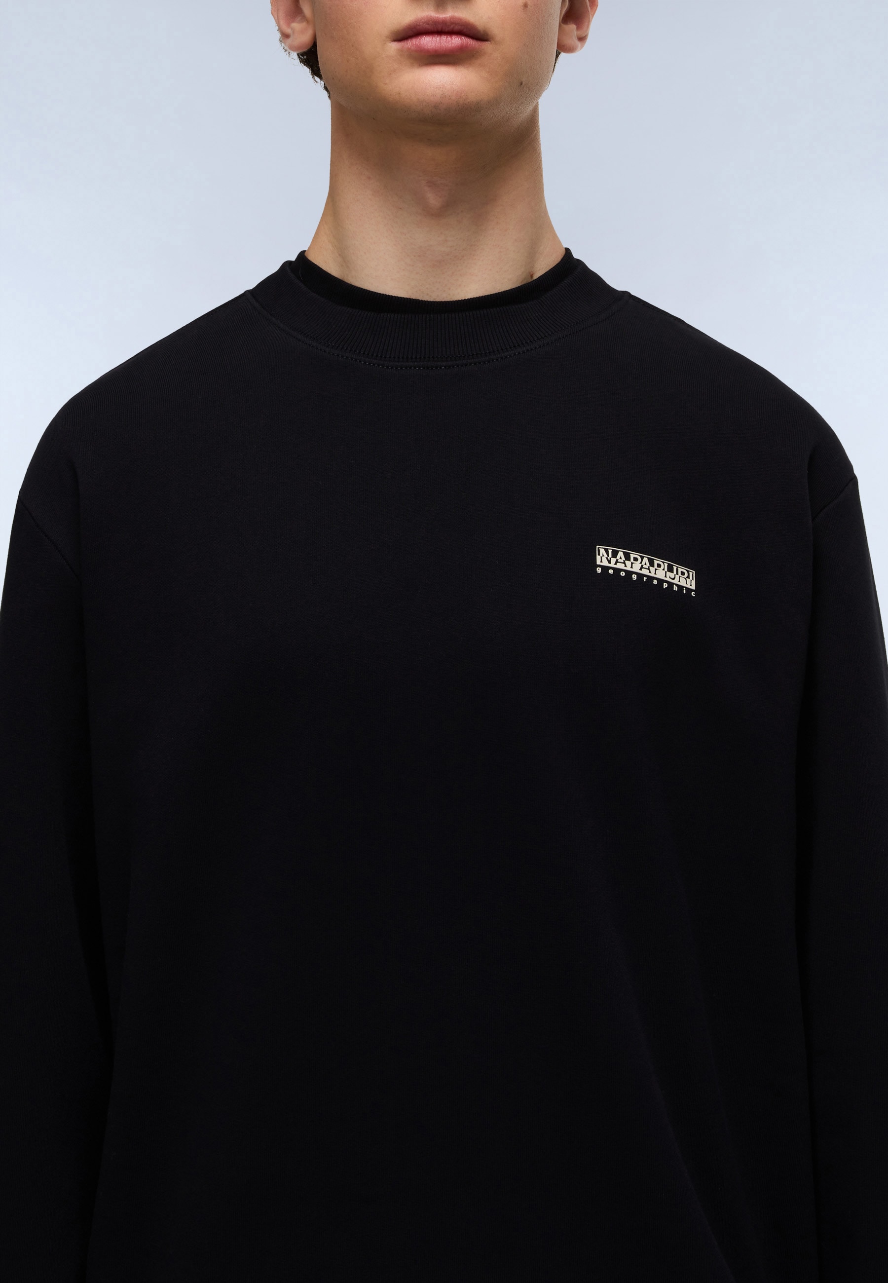 Napapijri Sweatshirt »B-SMALL BOX C BEIGE DIMITY«, sportlicher Stil, mit Rundhalsausschnitt, ohne Verschluss
