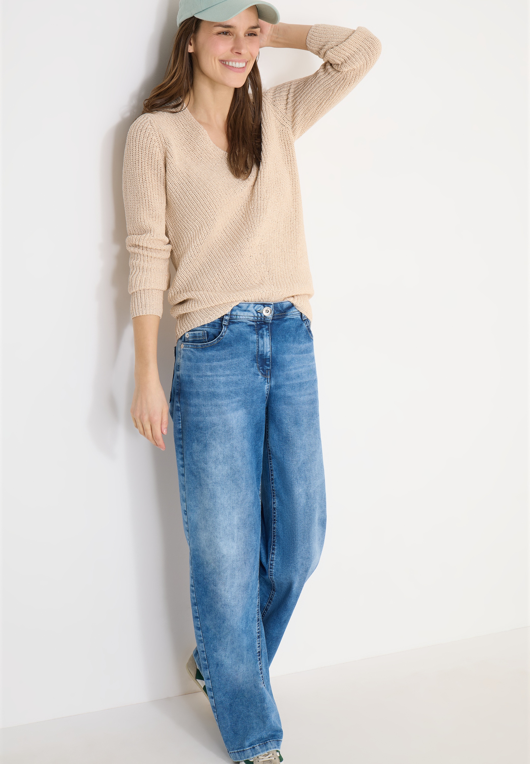 Cecil Strickpullover mit V-Auschnitt