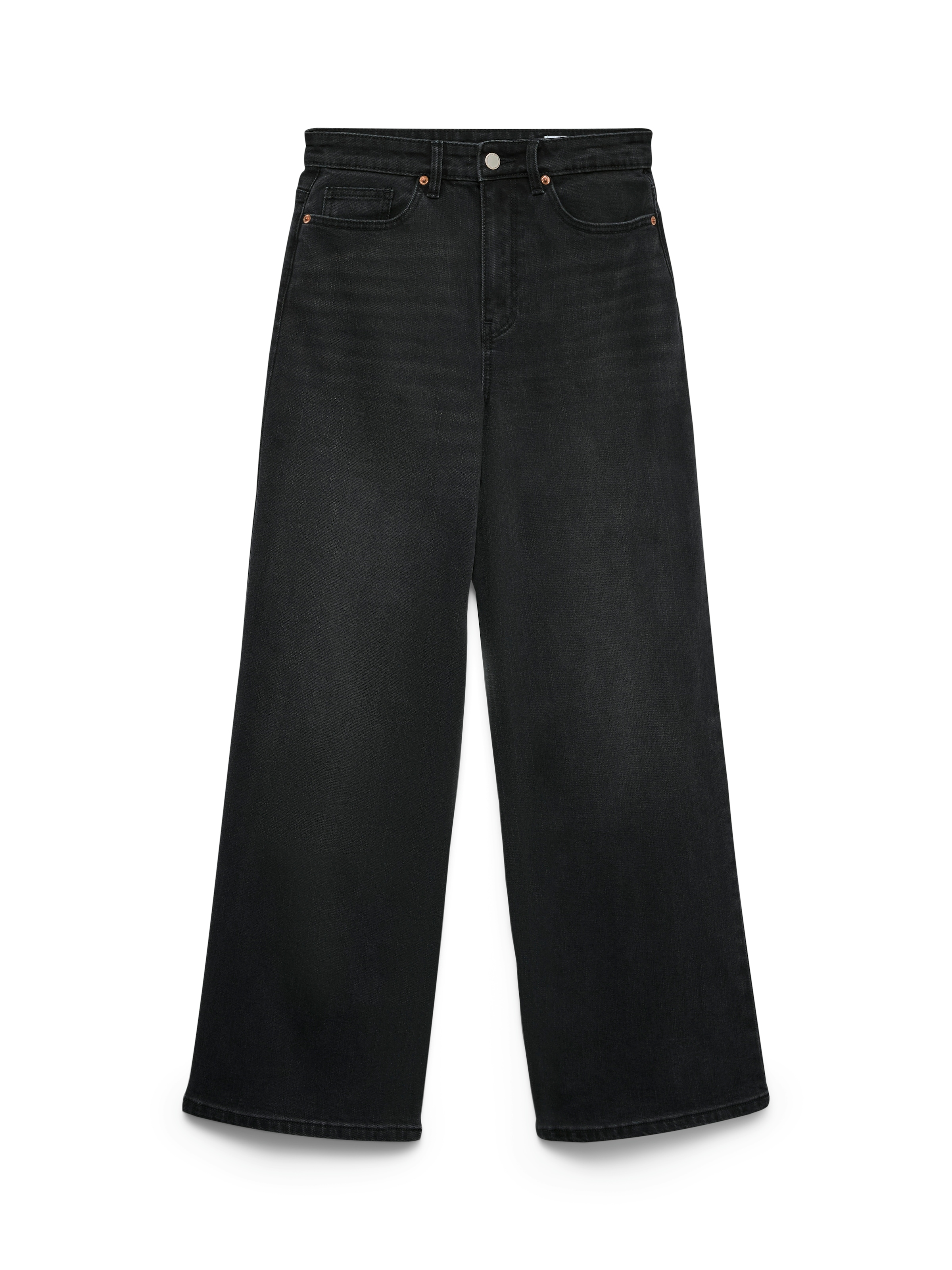Vero Moda Jeans large »VMOLIVIA STRETCH HR WIDE JNS LI1101 NOOS« mélange de coton, taille haute, coupe large