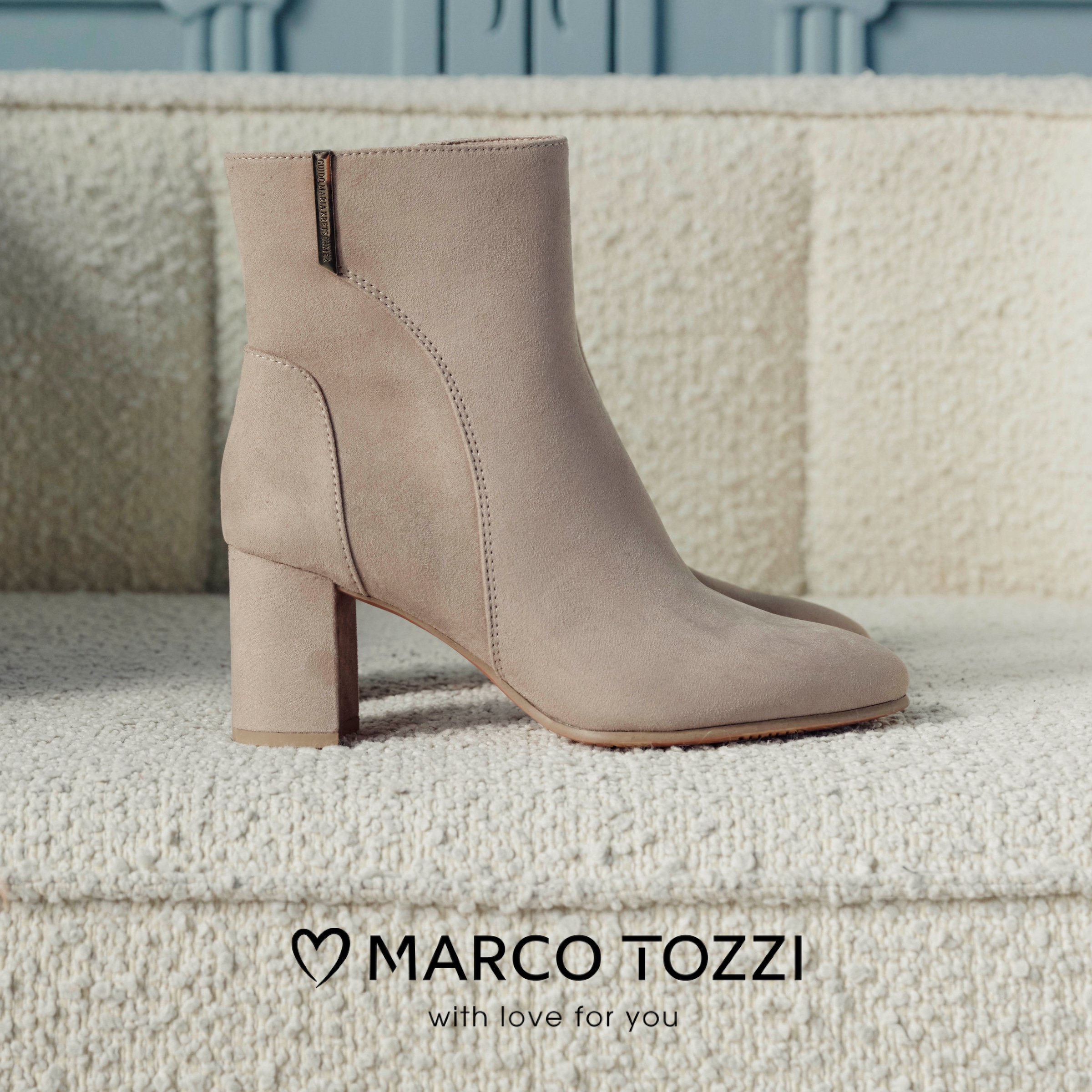 MARCO TOZZI by GMK Bottines »LODE«  , talon bloc, chaussure de soirée, chaussure business, équipement Feel Me
