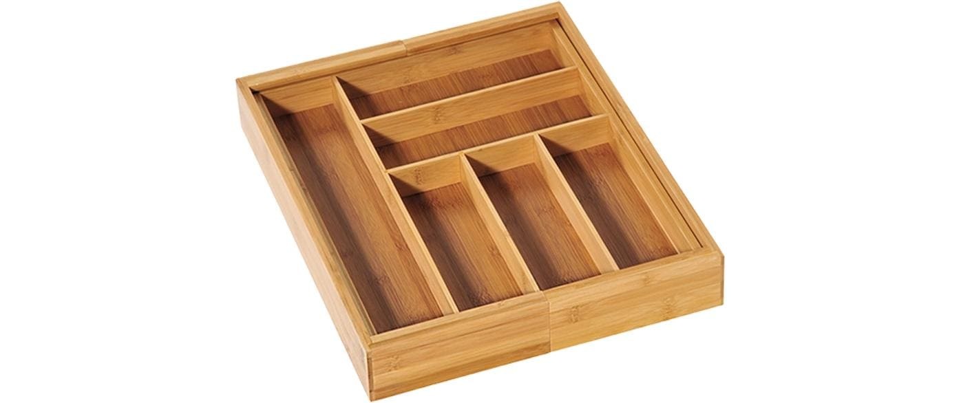 KESPER® Range-couverts »Besteckkasten Bambus Holz variabel ausziehbar«