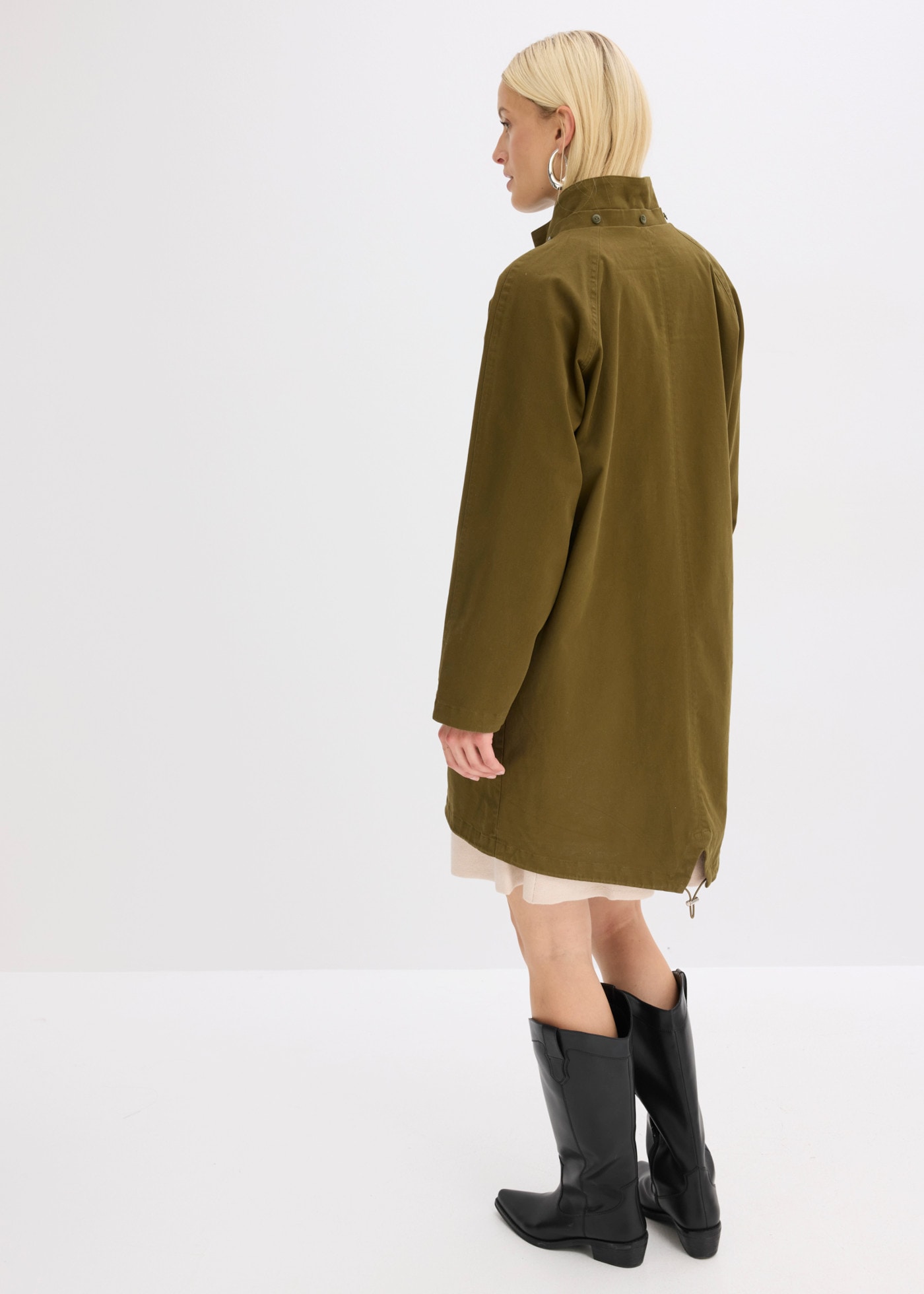 bonprix Parka déperlant, en coton et élasthanne, avec doublure polyester