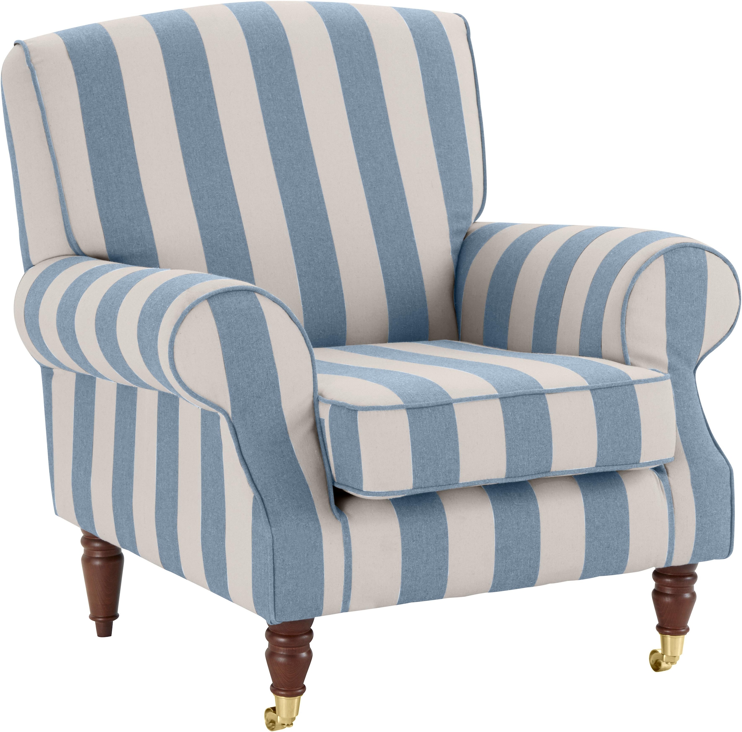 Home affaire Fauteuil »Rennes« in Samtoptik oder Baumwoll-Mix