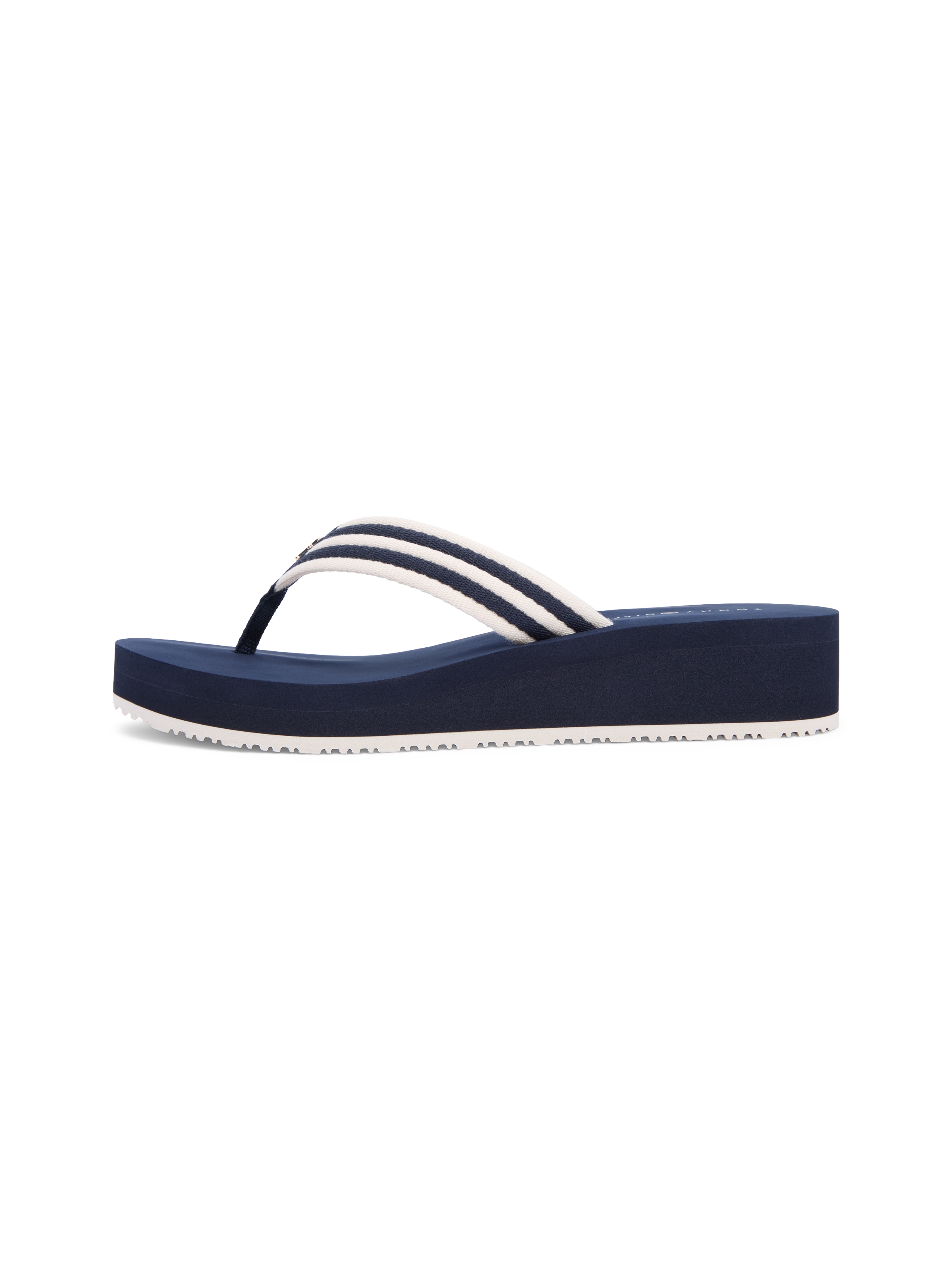 Tommy Hilfiger Séparateur d'orteils »TH STRIPE SUMMER SANDAL«  Chaussure d’été, dianette, chaussure à plateforme avec bande rayée