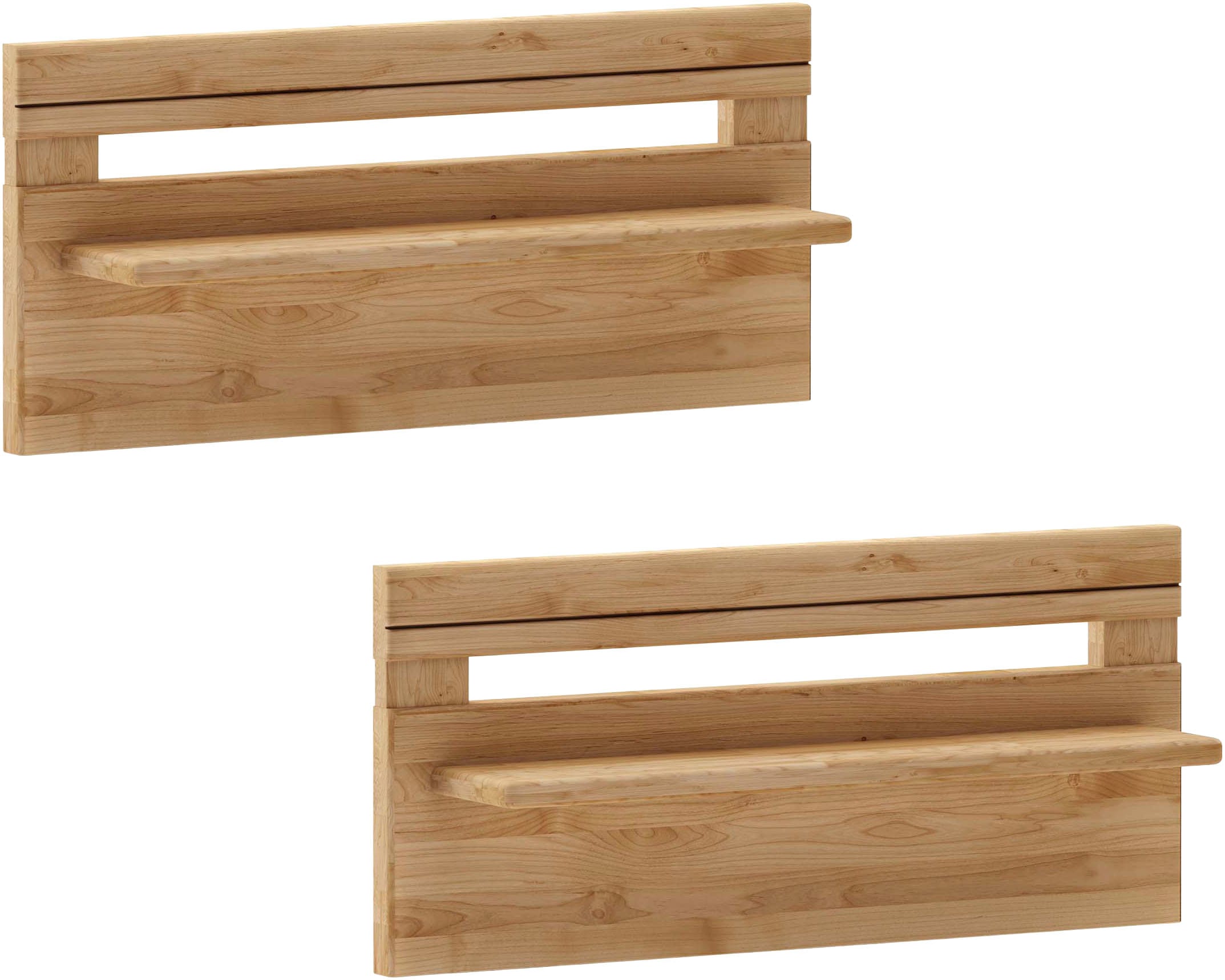 WIEMANN Rehausse d'armoire »Lausanne, Paneel mit Ablage, Massivholz Erle« Set, 2er-Set, 60 x 31 x 13 cm (B/H/T), MADE IN GERMANY, 2 cuis tlg.