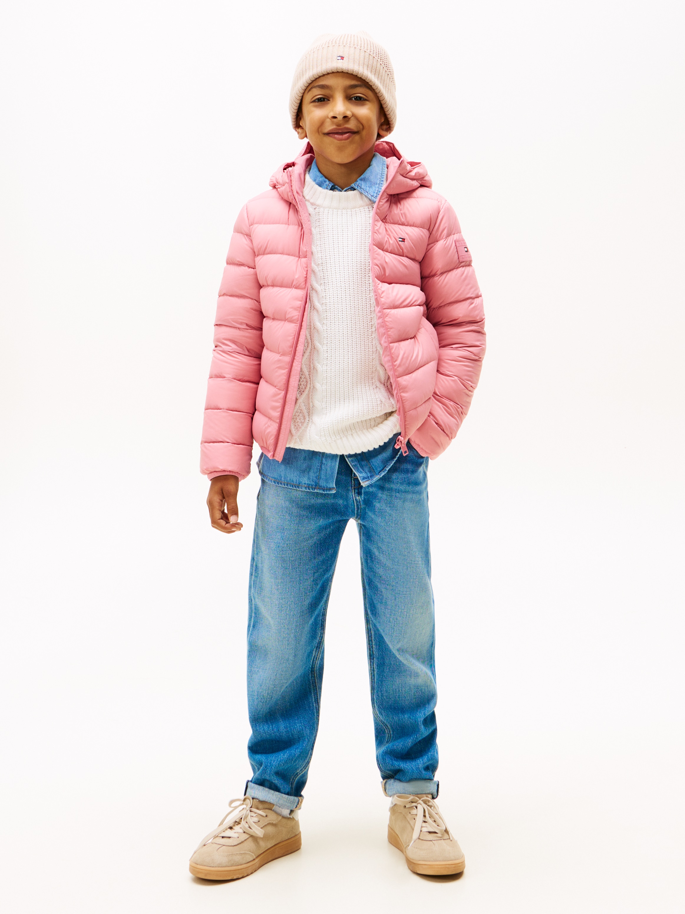Tommy Hilfiger Veste matelassée »U LIGHT DOWN HOODED JACKET« mit Kapuze Kinder bis 16 Jahre