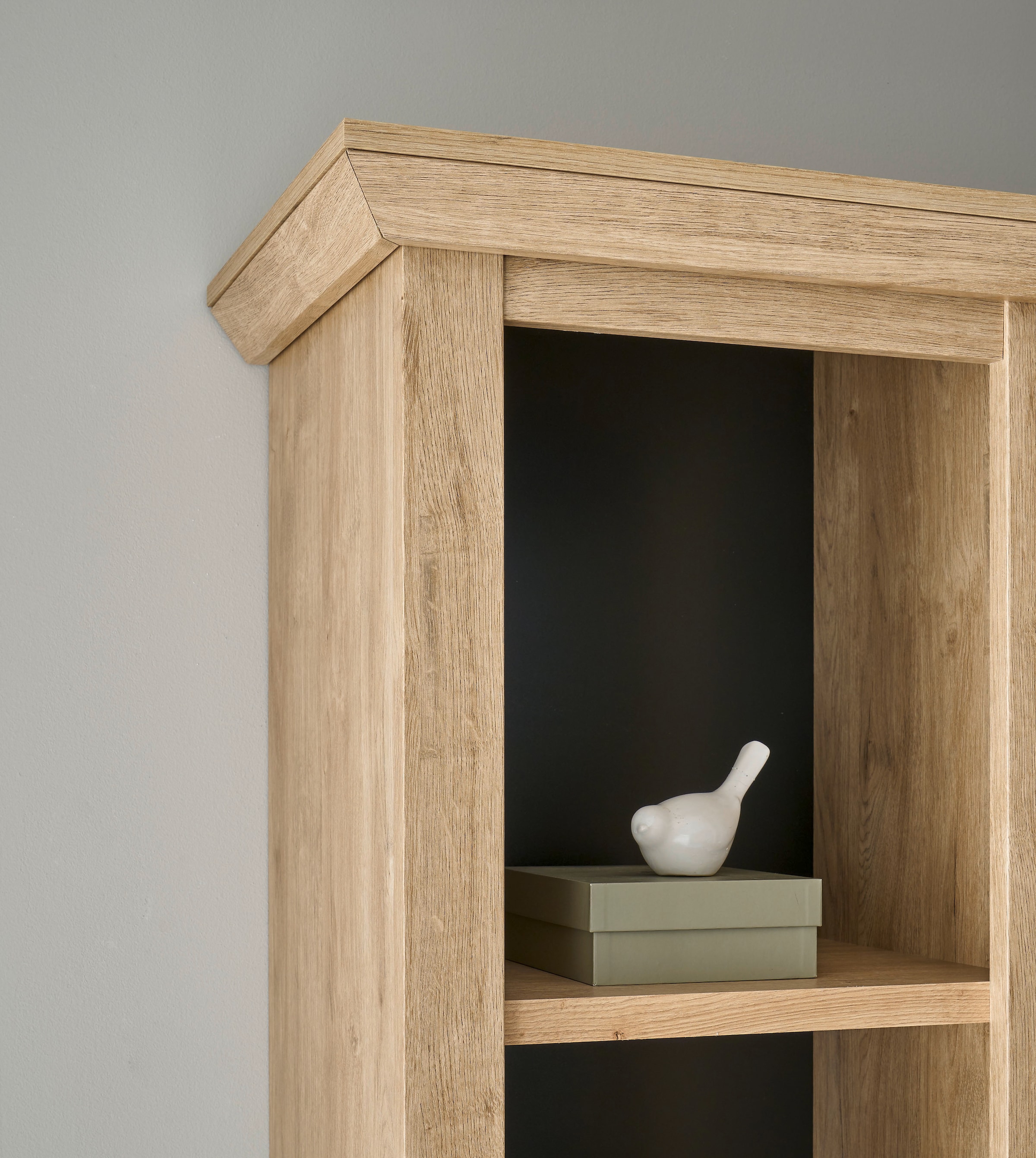 Home affaire Meuble mural »Cornwall, Anbauwand im Landhausstil, Wohnzimmer-Set, Eiche Dekor« Set, 4 cuis tlg.