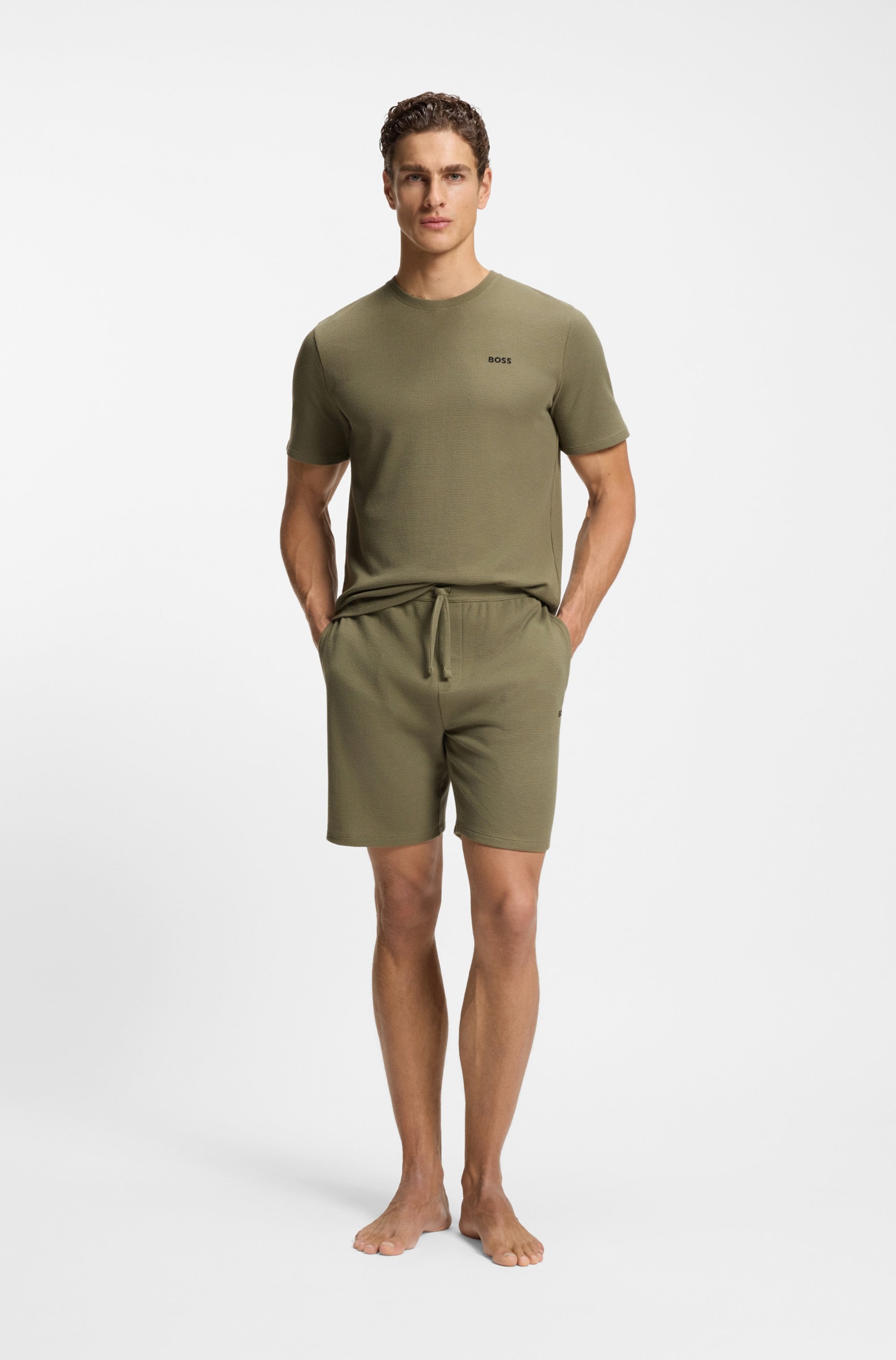 BOSS Shorts de pyjama »Waffle Shorts«