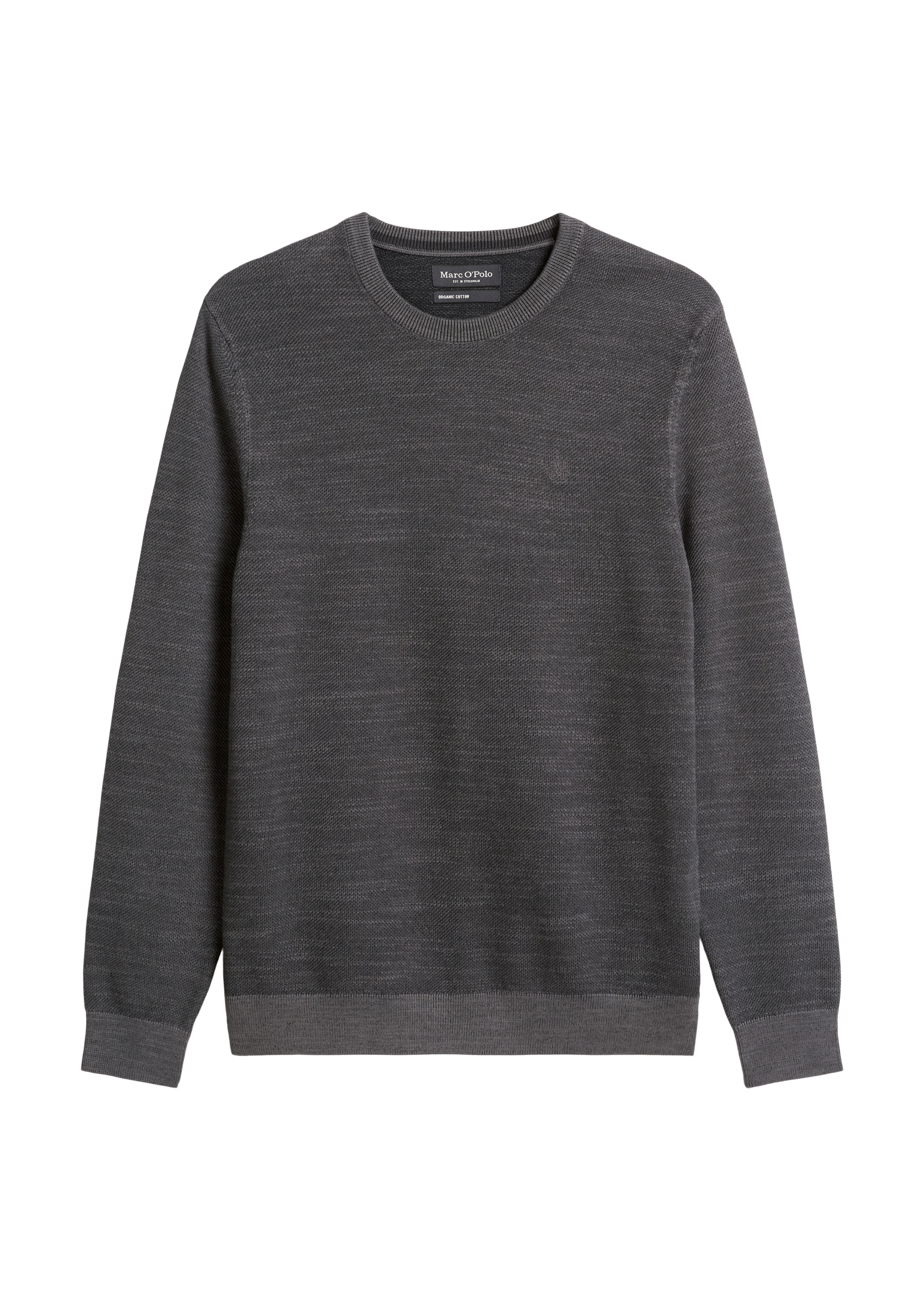 Marc O'Polo Pull à col rond in Piqué-Struktur