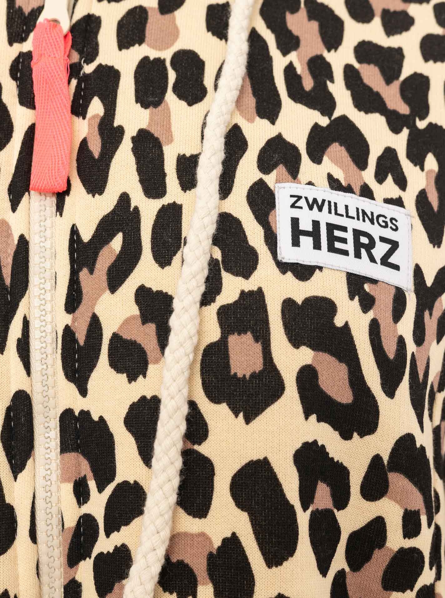 Zwillingsherz Manteau court »"Leo Allover"« gemustert, Taschen, Reissverschluss