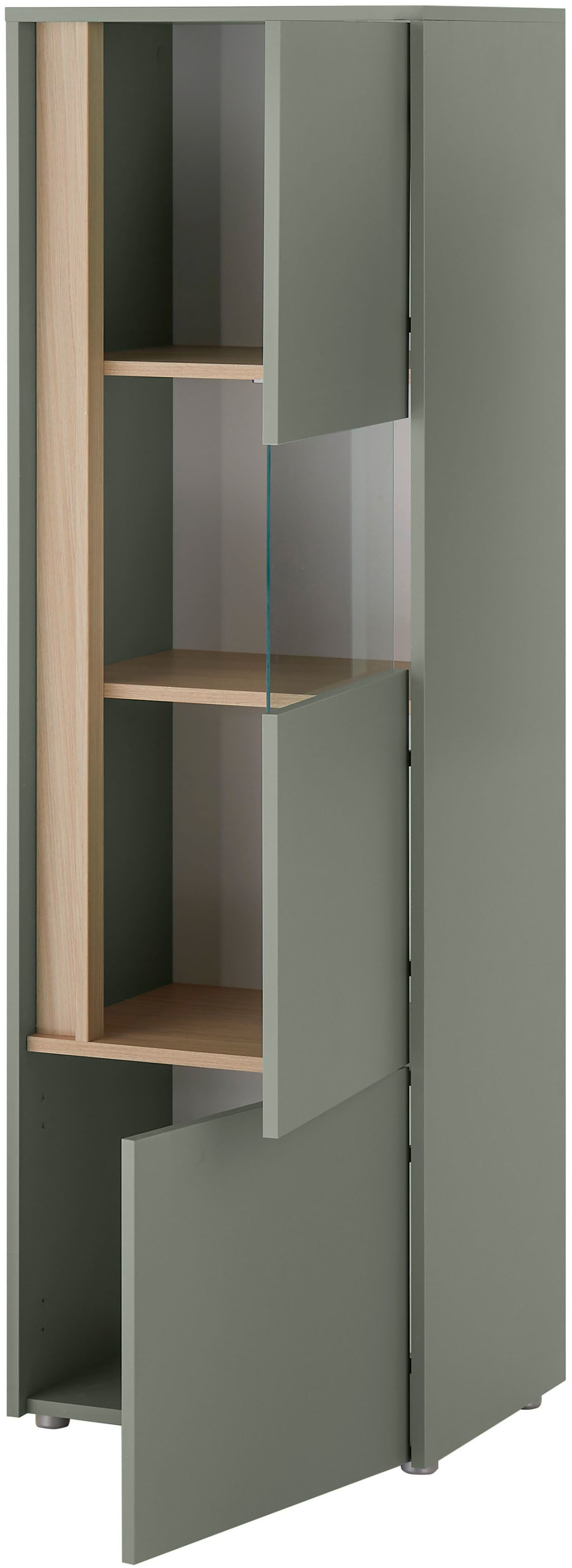 Home affaire Vitrine »City/Giron, moderner Hochschrank, Glasvitrine« zeitlos, modern, ausreichend Stauraum, vielseitig einsetzbar
