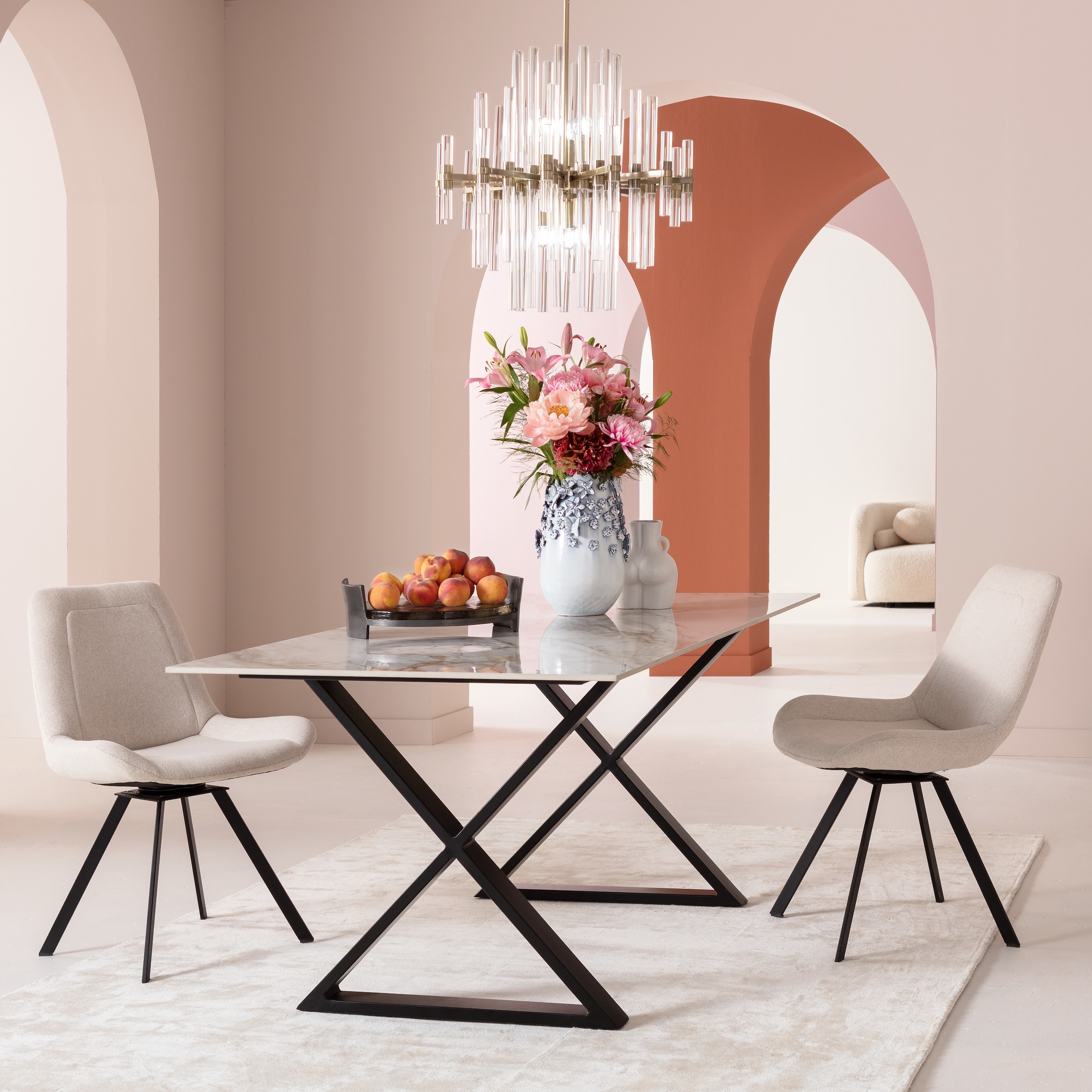 Kare Design Tischvase »Vase Butterflies Lightblue 35cm«