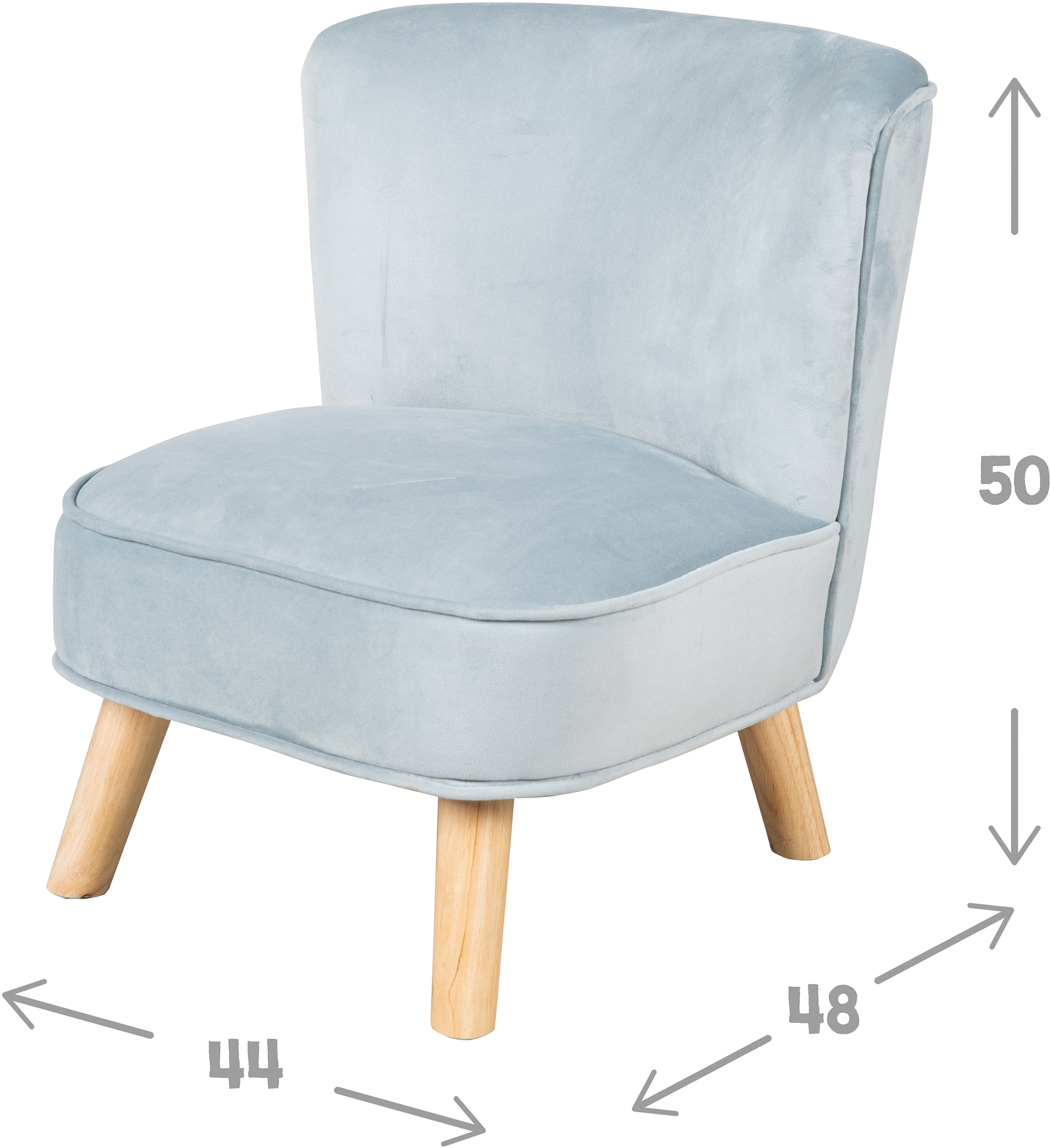 roba® Fauteuil pour enfant »Lil Sofa« mit Holzfüssen