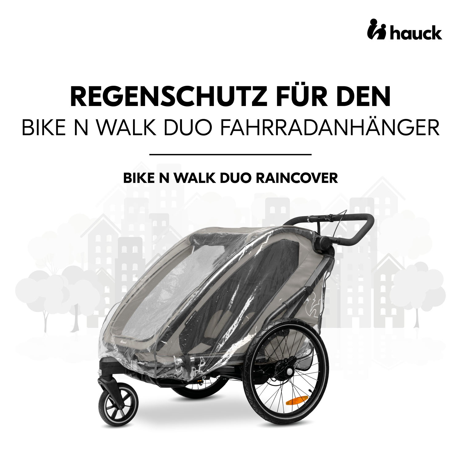 Hauck Regenverdeck »Bike N Walk Duo Raincover« für Bike N Walk Fahrradanhänger