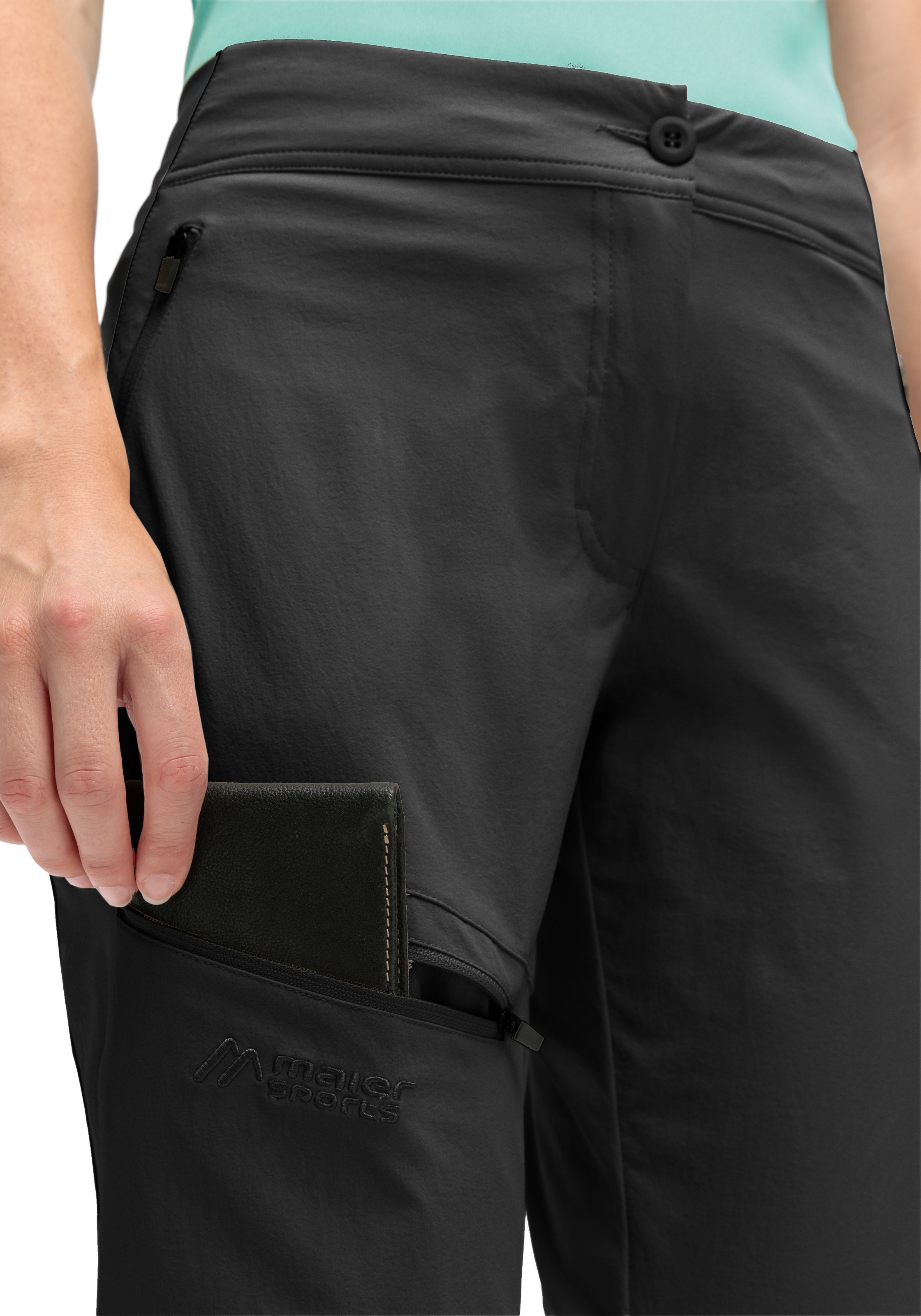 Maier Sports Outdoorhose »Inara slim Vario«  Damen Wanderhose, Funktionshose mit Variobund und 4 Taschen, Slim Fit