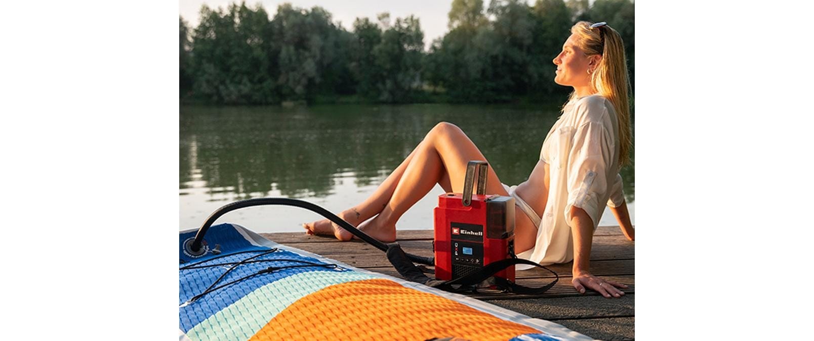 Einhell Compresseur »Einhell Akku-SUP-Kompressor 18/380 Solo 1.38 bar, 380 l/min«