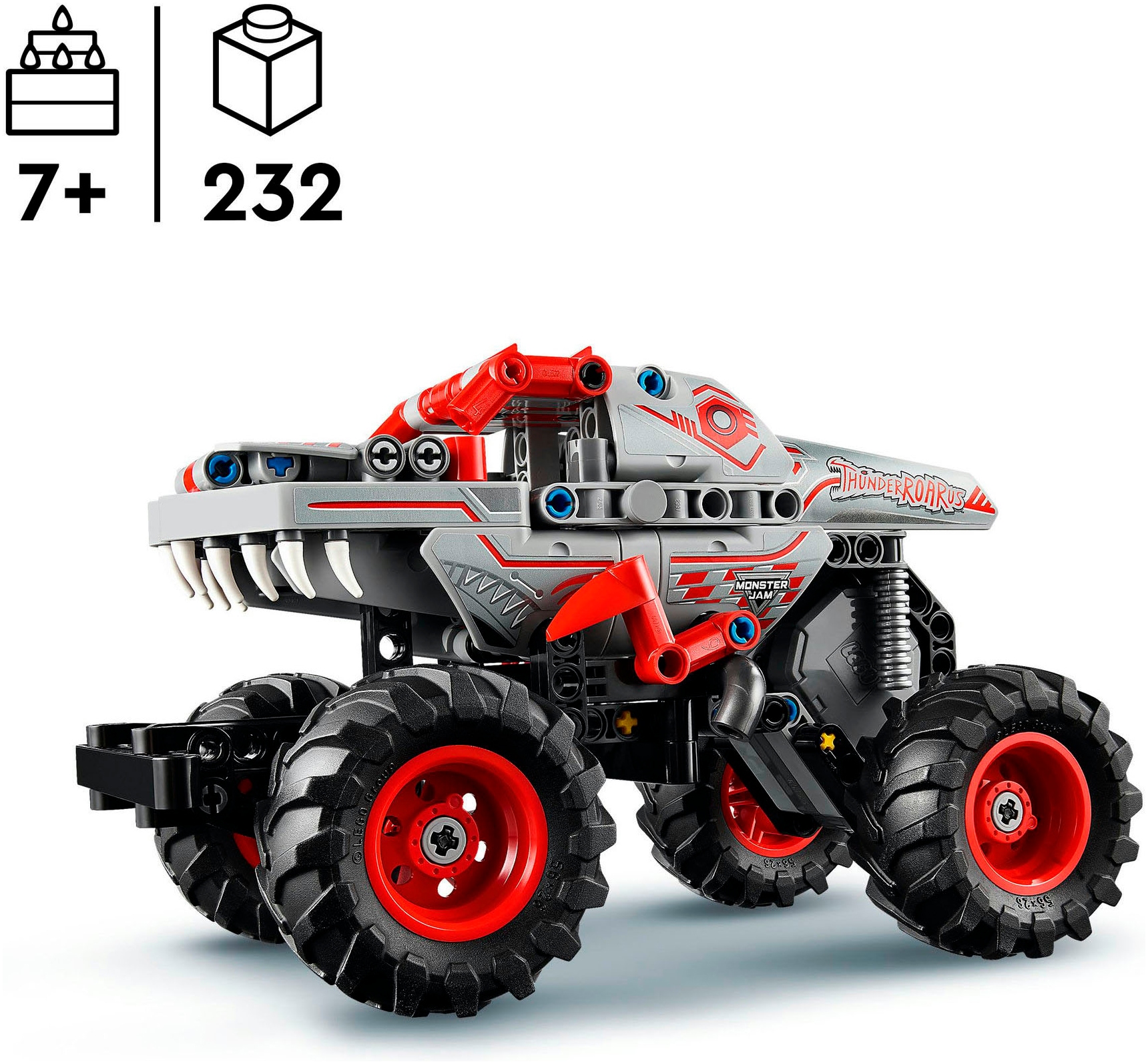 LEGO® Konstruktionsspielsteine »Monster Jam™ ThunderROARus™ (42200), LEGO Technic« Made in Europe
