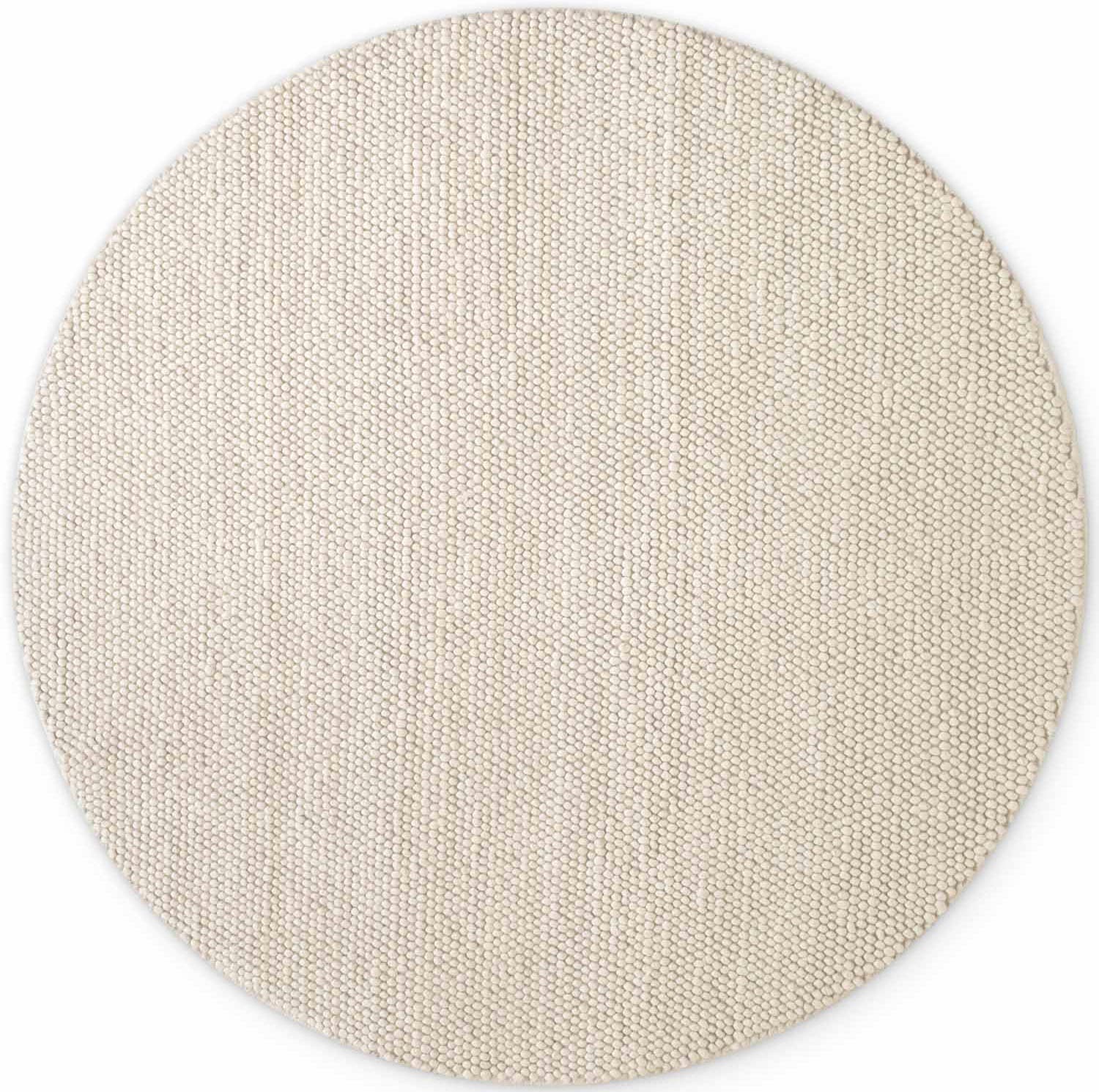 Ted Baker Wollteppich »Diana« rund 16 mm Höhe Wolle, Natur, Handgemacht, Wohnzimmer, Esszimmer, Schlafzimmer, Skandi