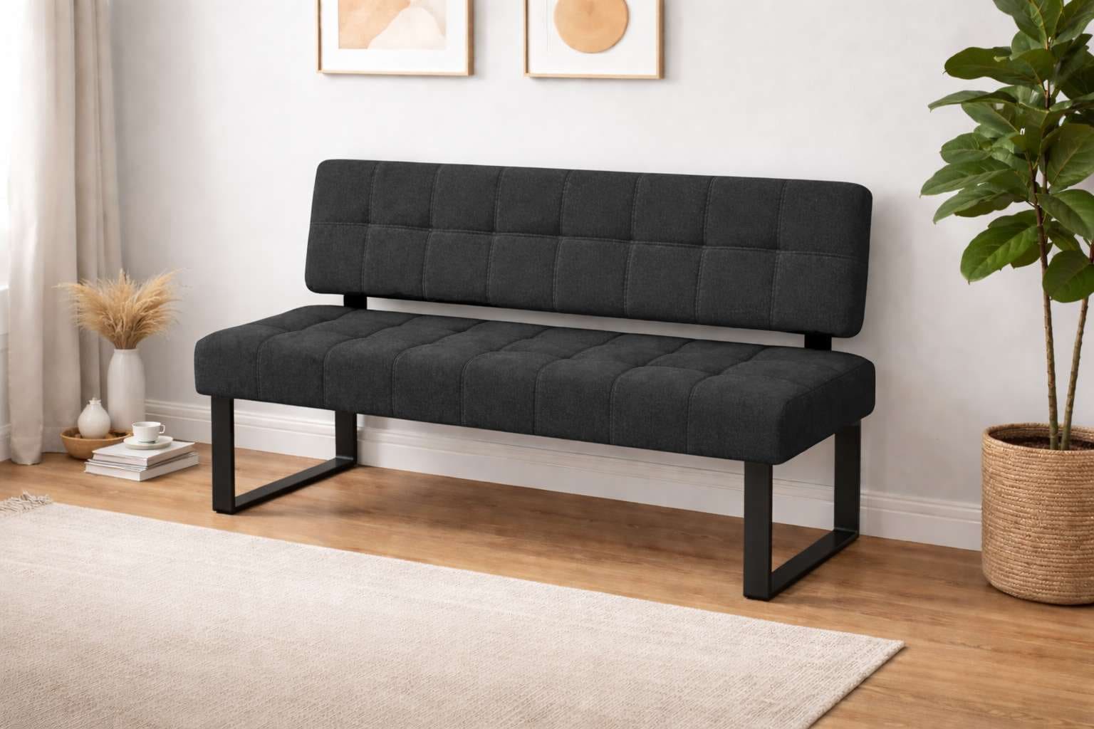 Home affaire Sitzbank »Mia Küchenbank, Polsterbank, Esszimmerbank, 141x64 cm« Moderne Bank und  Farben, Sitzplatzanzahl: 2-3, Frei in Raum stellbar