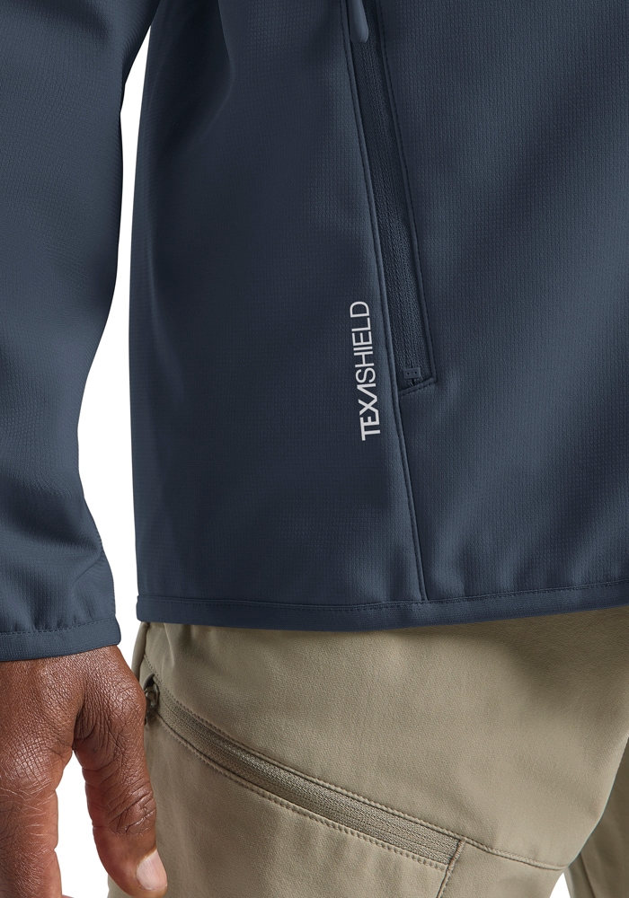 Jack Wolfskin Veste softshell »BORNBERG HOODY M« avec capuche avec capuche, coupe-vent, déperlant, respirant