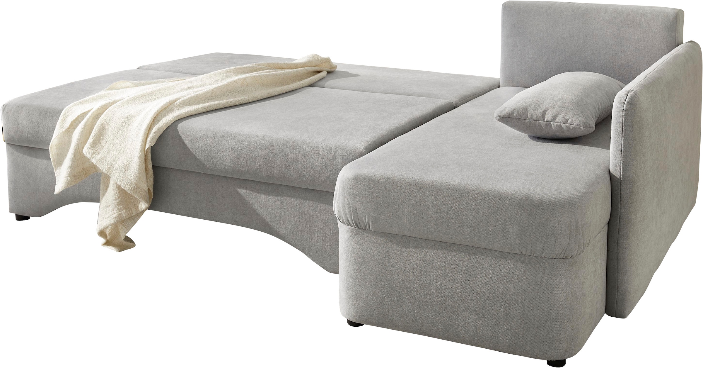 Jockenhöfer Gruppe Ecksofa »Nivaris L-Form, B: 197 cm« mit Schlaffunktion & Bettkasten, Unser Dauertiefpreis
