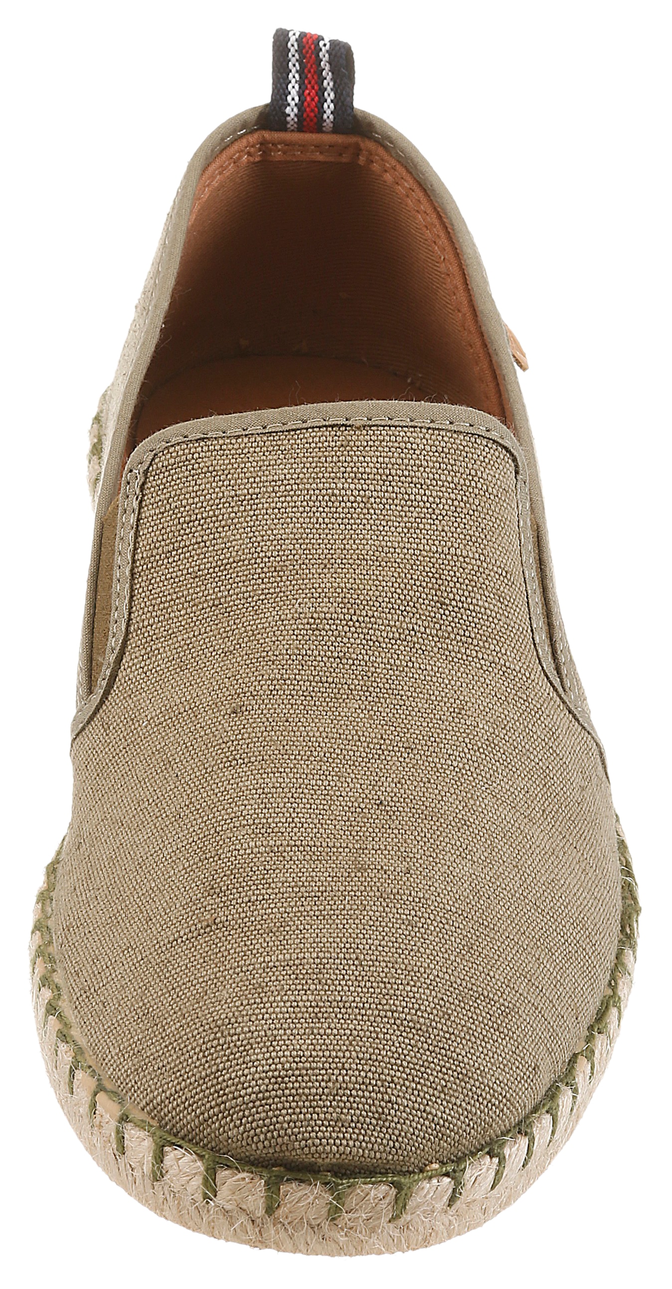 VERBENAS Slipper »TOM MALI«  chaussure à enfiler, chaussure de vacances, chaussure plate avec bordure en raphia