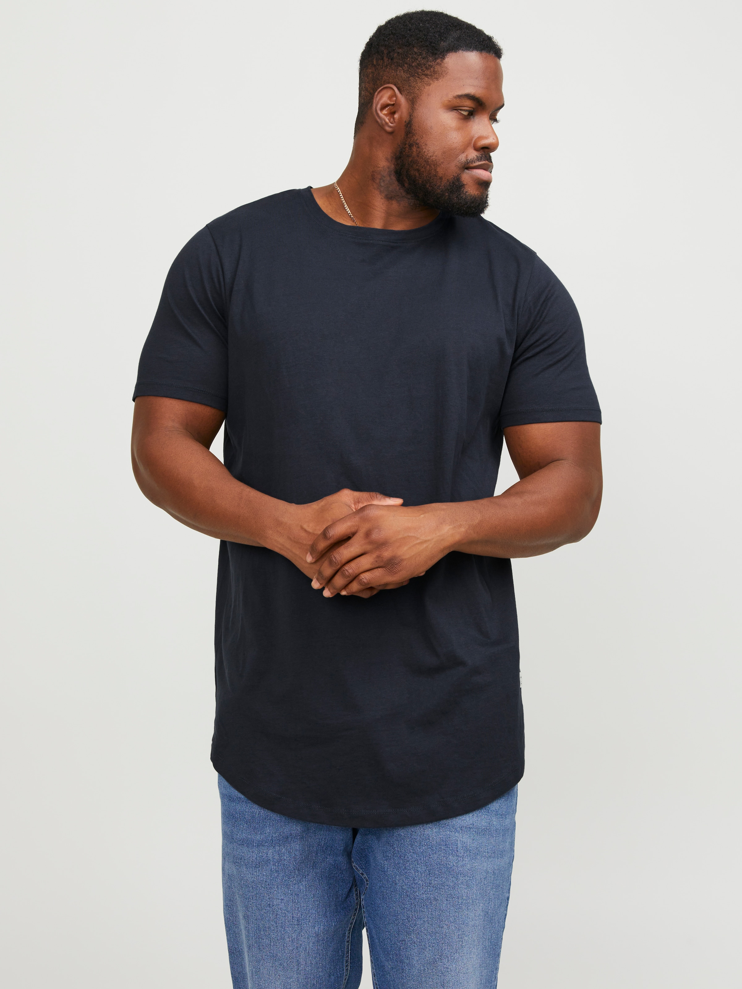 Jack & Jones PlusSize T-Shirt »NOA TEE« mit abgerundetem Saum, bis Grösse 6XL