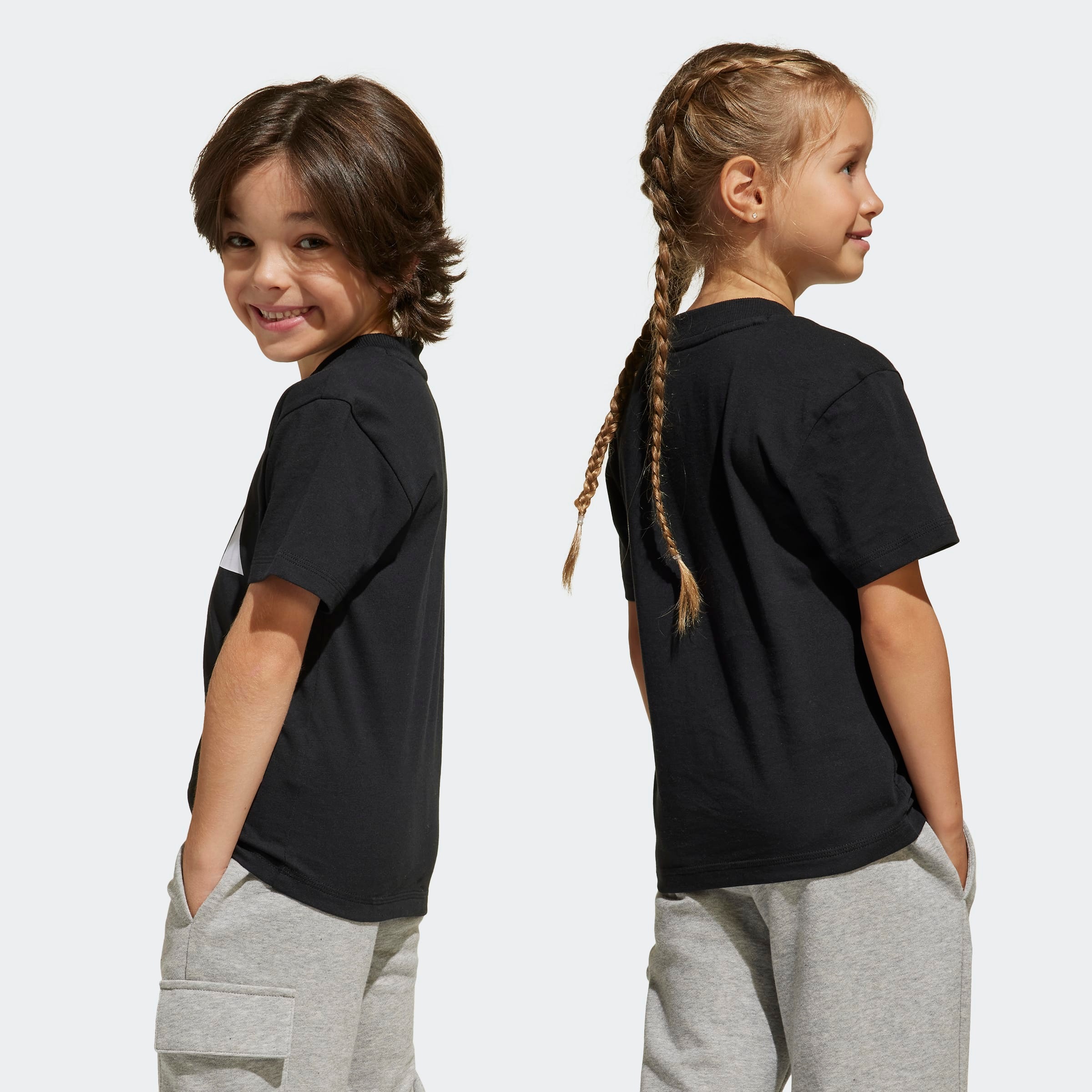 adidas Sportswear T-shirt »ESSENTIALS KIDS« style sportif, manches courtes, en coton