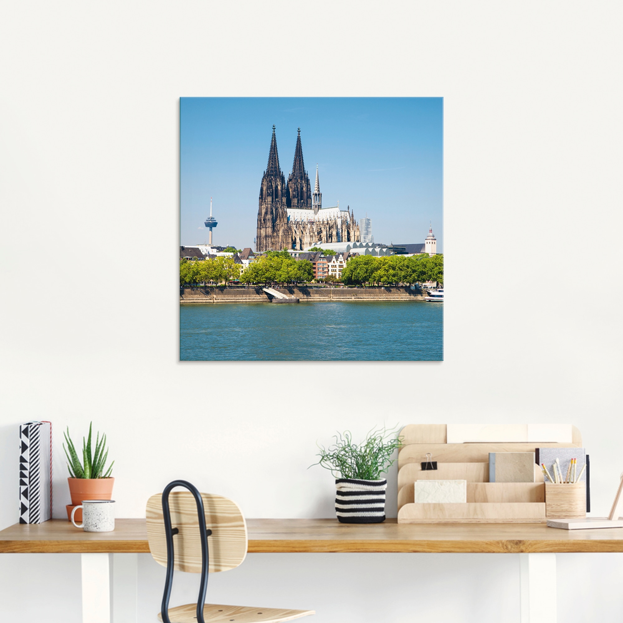 Artland Glasbild »Kölner Dom« Gebäude 1 Stk. tlg. in verschiedenen Grössen